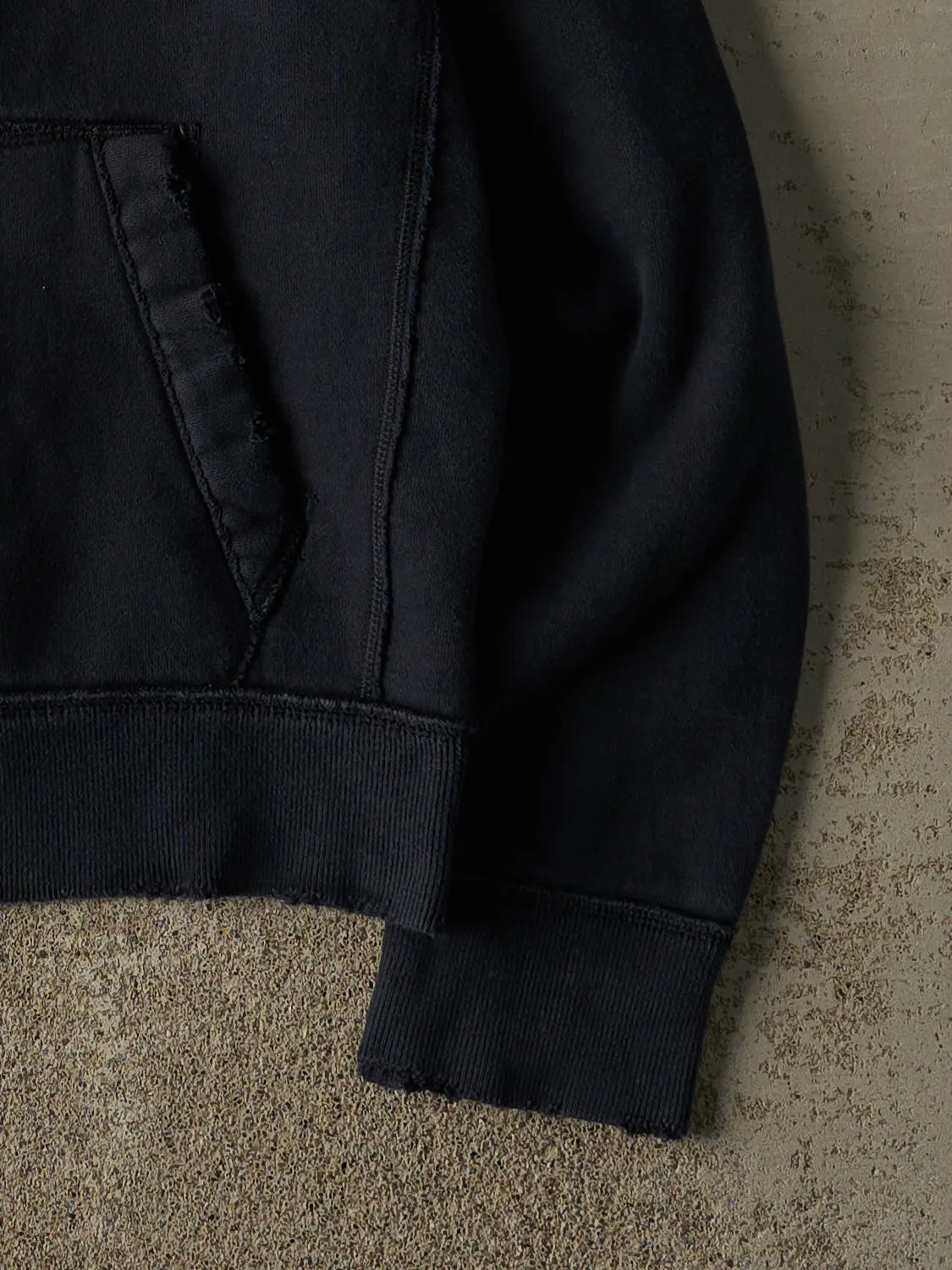 Vintage Y2K Navy Blue Abercrombie New York Zip Up Hoodie (M) sold by Rebalance Vintage product image thumbnail 4