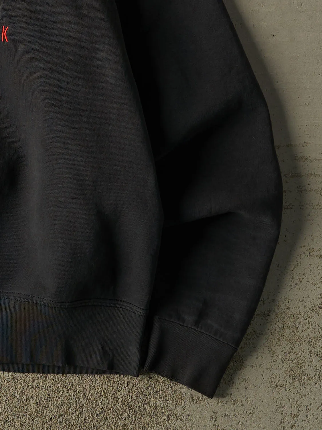 Vintage 95' Faded Black Nebraska University Embroidered Crewneck (L) sold by Rebalance Vintage product image thumbnail 4