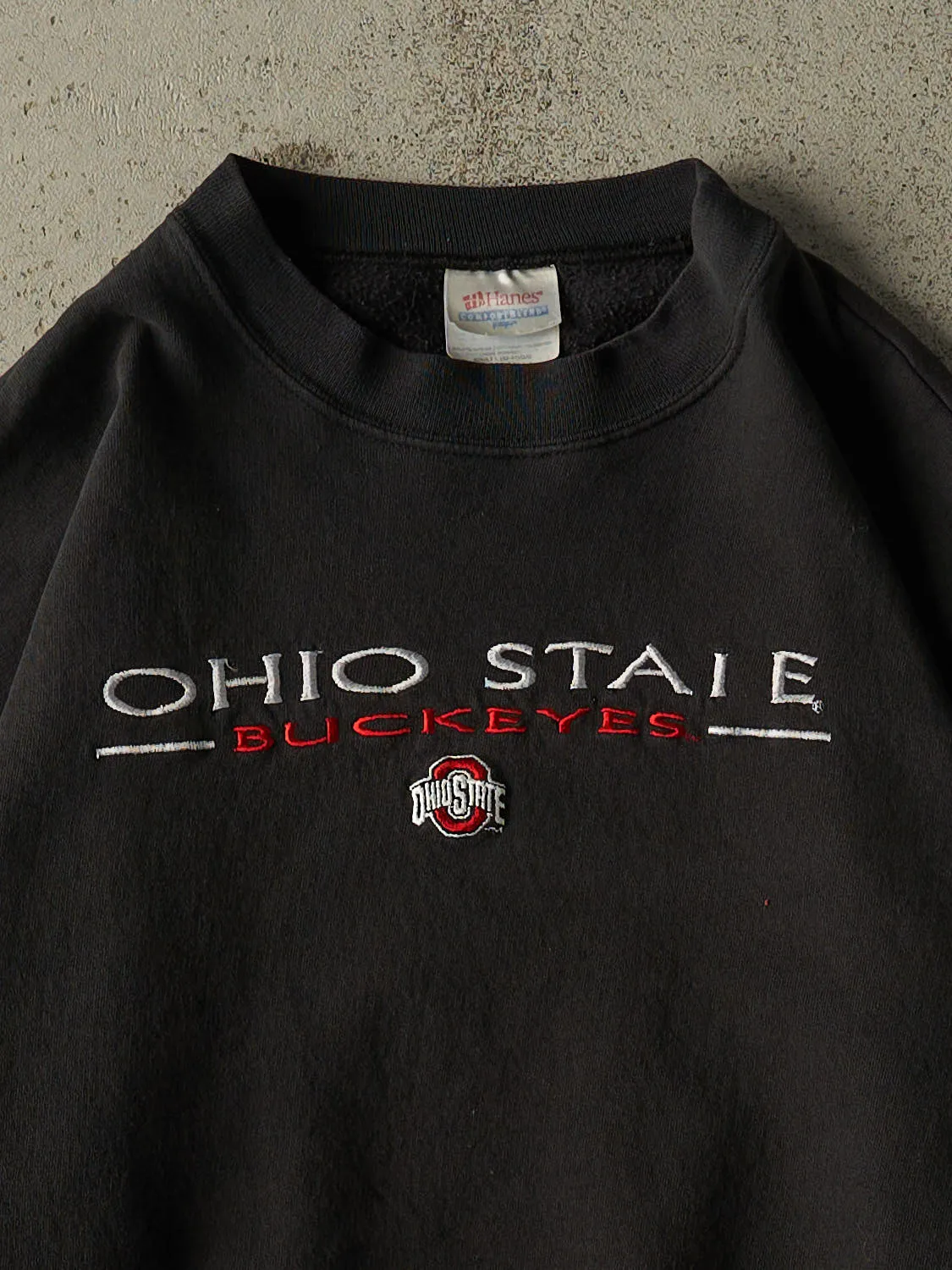 Vintage 90s Black Ohio State Buckeyes Crewneck (M) sold by Rebalance Vintage product image thumbnail 2