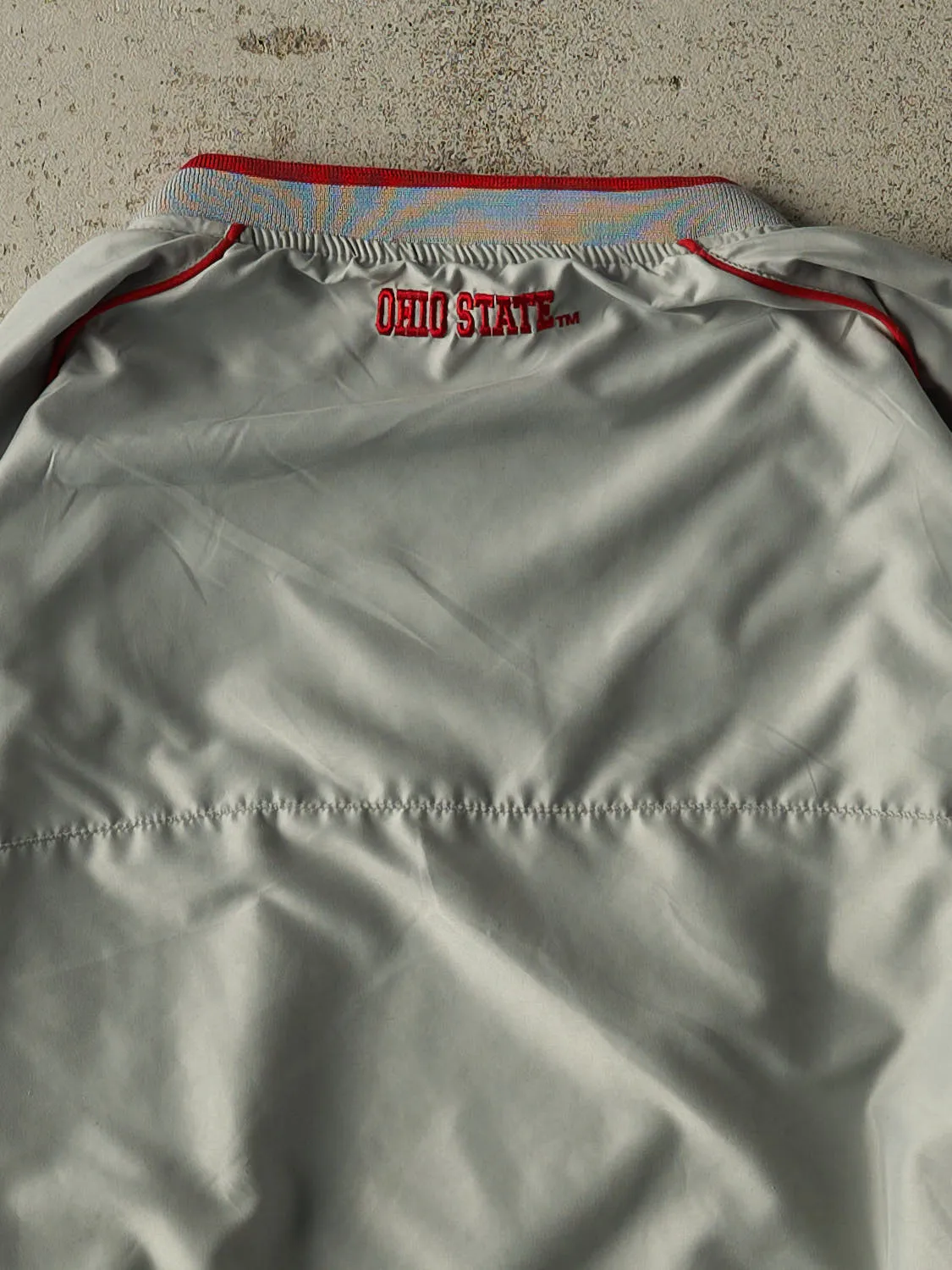 Vintage 90s Grey Ohio State University Coaches Jacket (XL/XXL) sold by Rebalance Vintage product image thumbnail 4