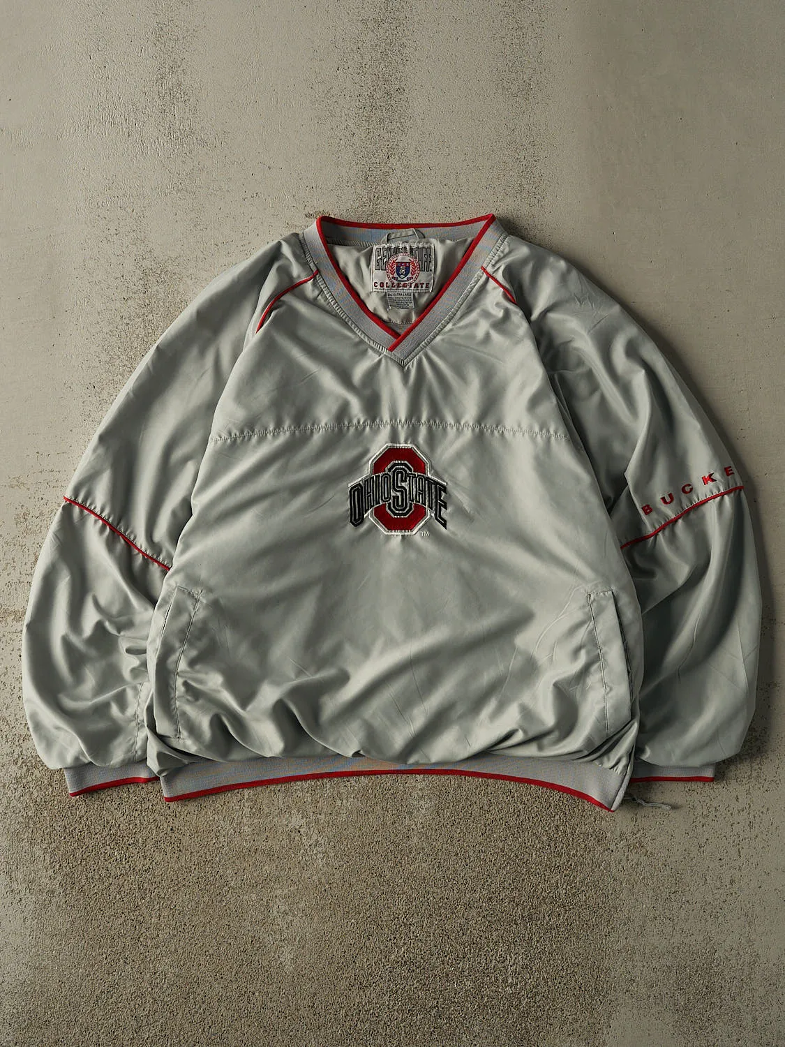 Vintage 90s Grey Ohio State University Coaches Jacket (XL/XXL) sold by Rebalance Vintage