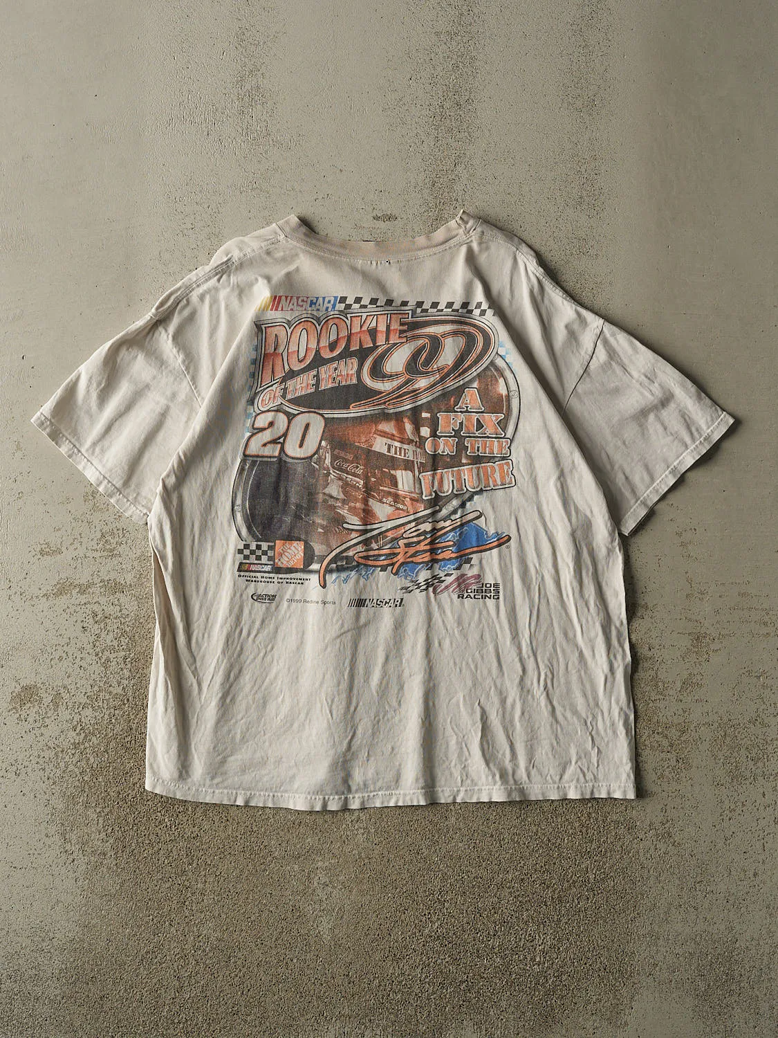 Vintage 99' White Nascar Rookie of the Year Tee (XL) sold by Rebalance Vintage product image thumbnail 2