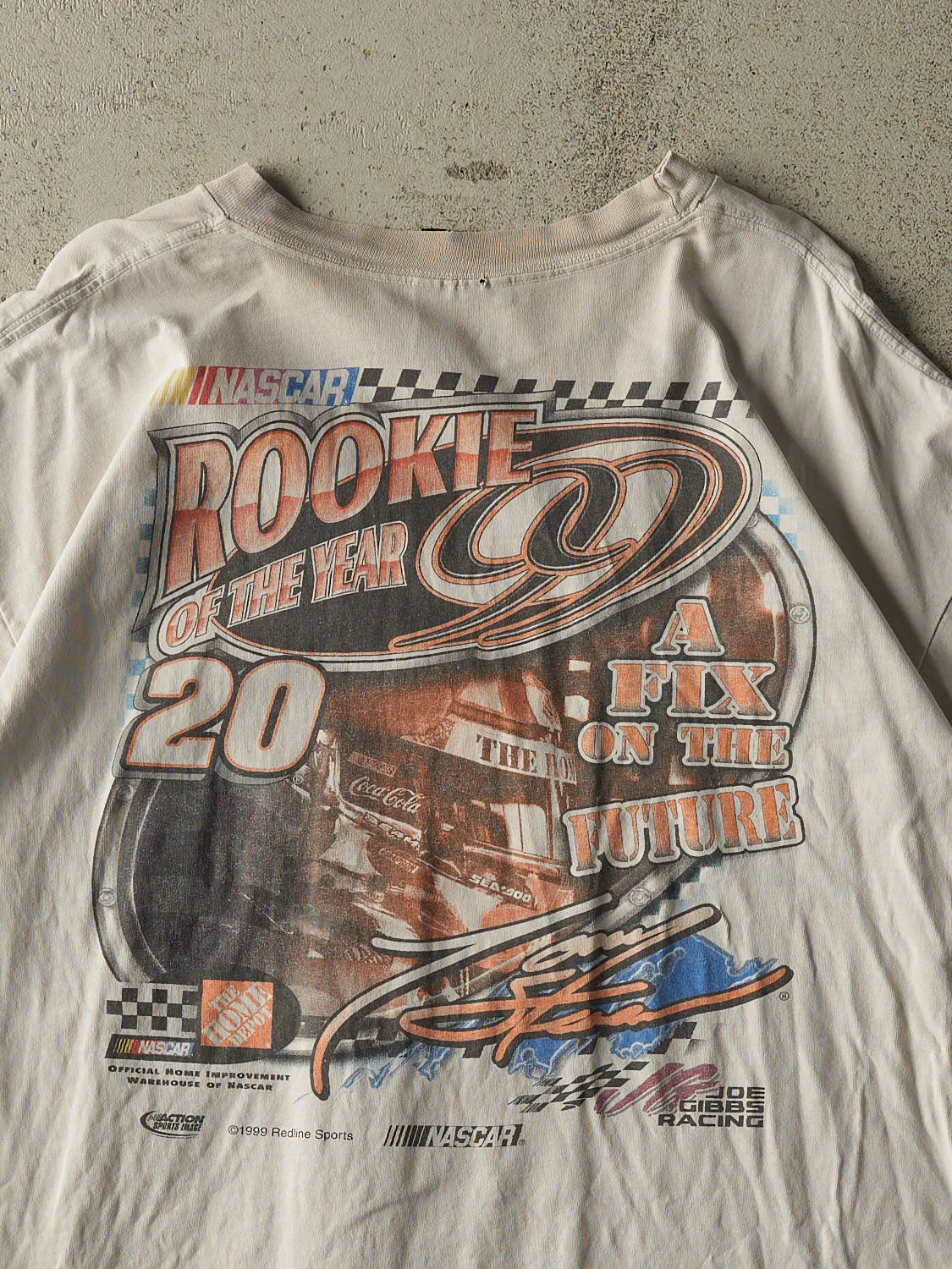 Vintage 99' White Nascar Rookie of the Year Tee (XL) sold by Rebalance Vintage product image thumbnail 4