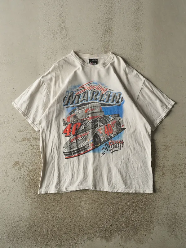 Vintage Y2K White Sterling Marlin Coors Light Racing Tee (XXL) sold by Rebalance Vintage