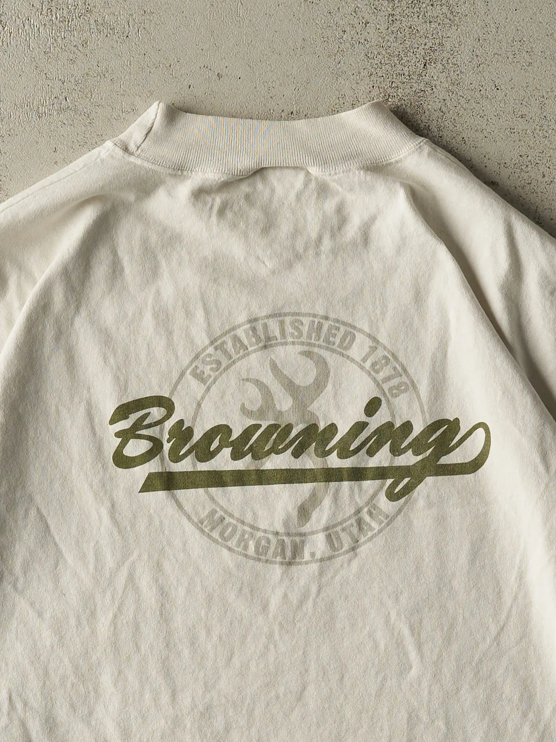 Vintage 90s Beige Browning Long Sleeve (XXL/XXXL) sold by Rebalance Vintage product image thumbnail 4