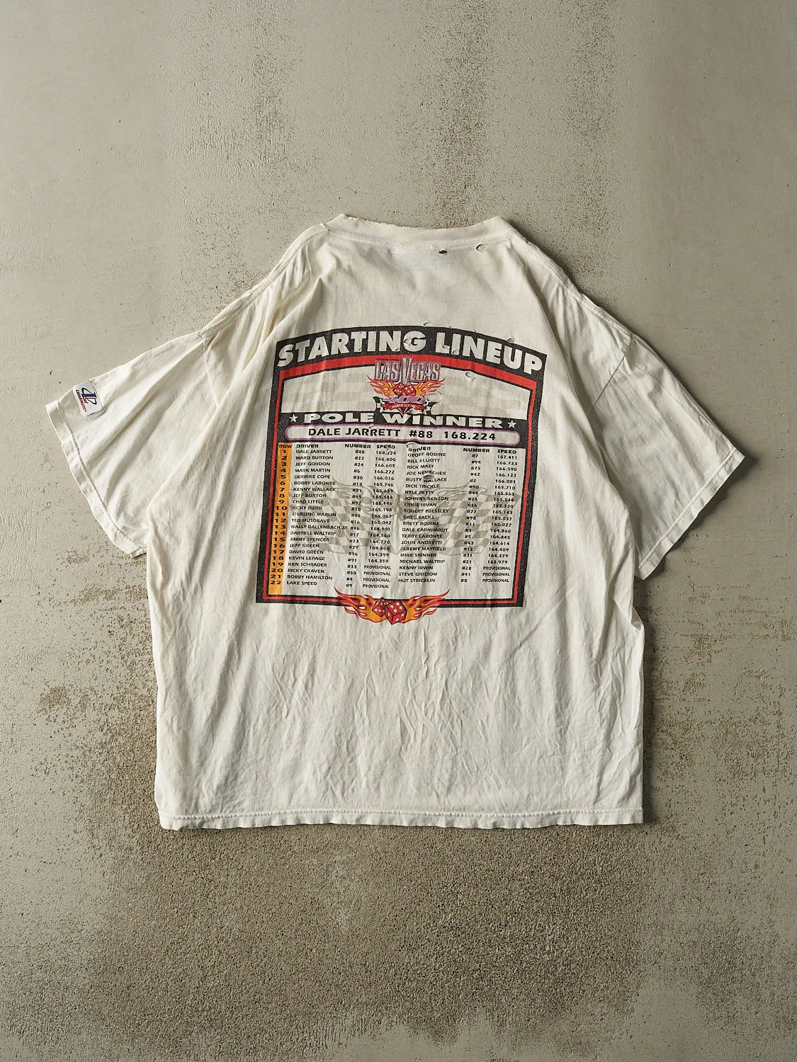 Vintage 98' White Las Vegas 400 Nascar Tee (XXXL) sold by Rebalance Vintage product image thumbnail 2