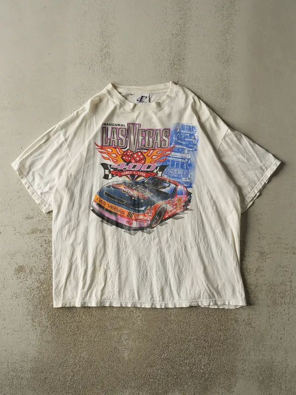 Vintage 98' White Las Vegas 400 Nascar Tee (XXXL) made by Rebalance Vintage