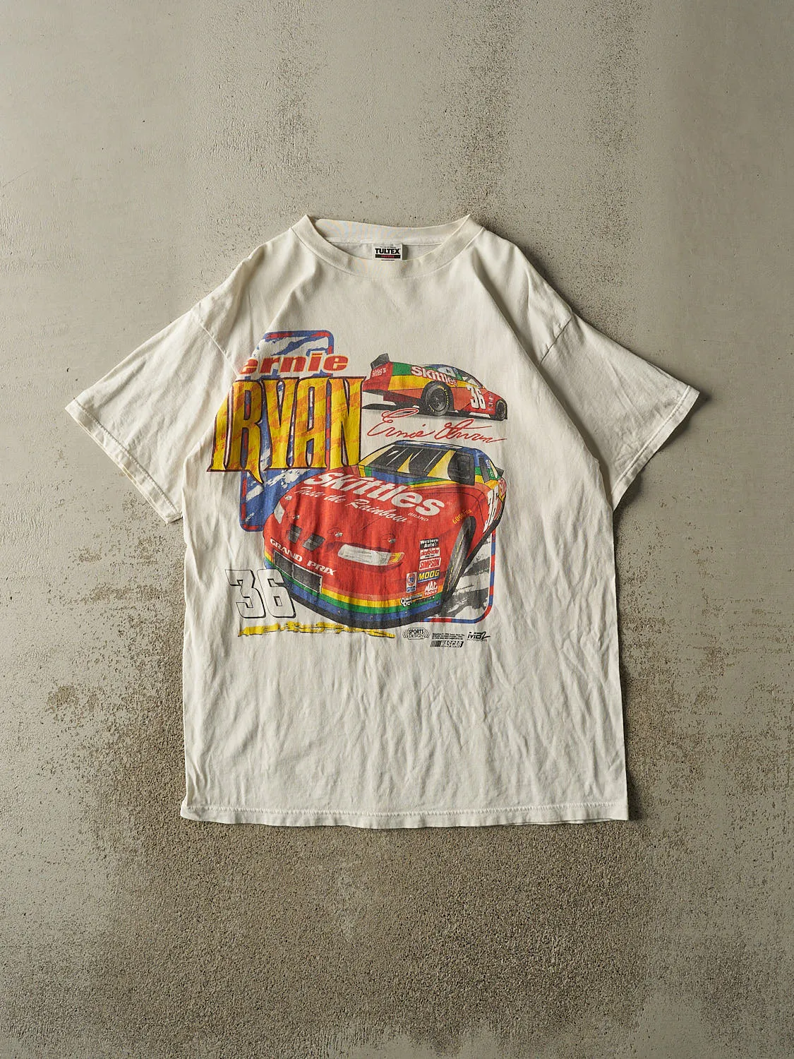 Vintage 98' White Ernie Irvan Racing Tee (XL/XXL) sold by Rebalance Vintage