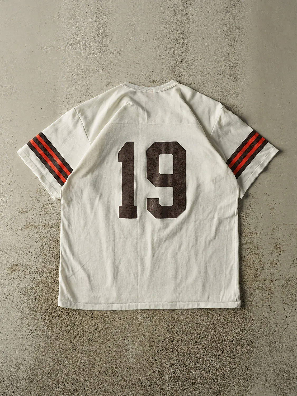 Vintage 80s White Cleveland Browns #19 Jersey Tee (L/XL) sold by Rebalance Vintage product image thumbnail 2
