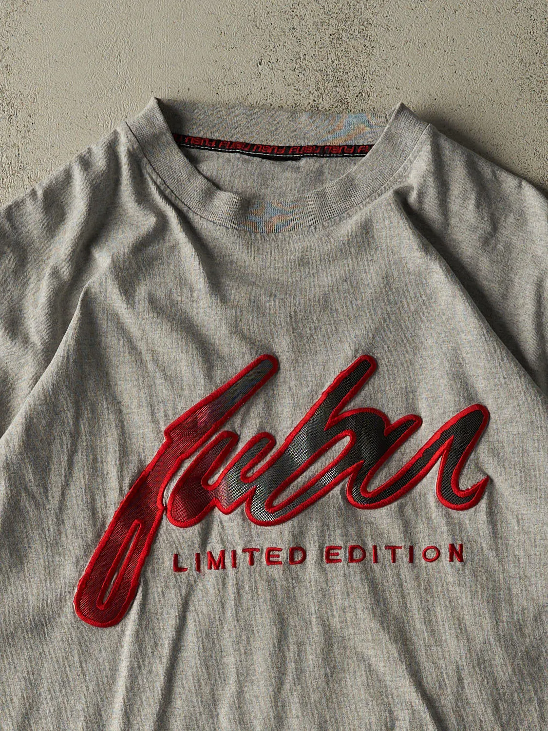 Vintage 90s Grey Fubu Tee (XXL) sold by Rebalance Vintage product image thumbnail 2