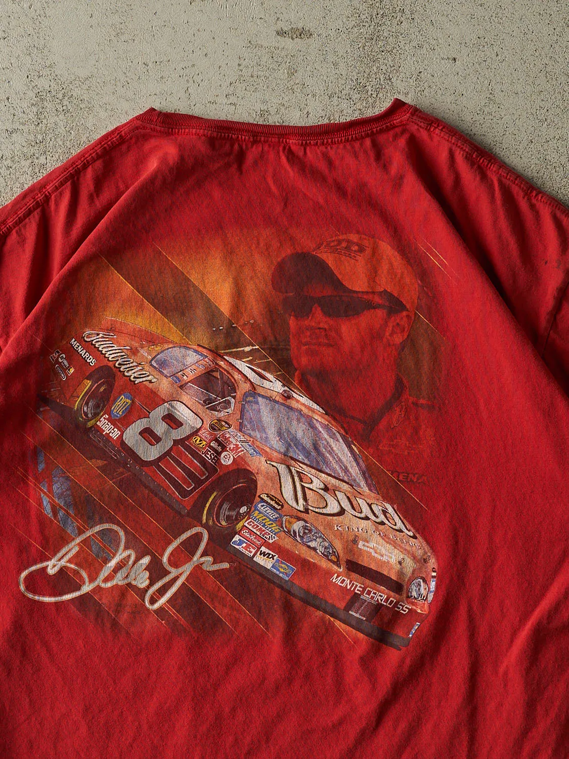 Vintage Y2K Red Dale Earnhardt Jr Nascar Tee (L/XL) sold by Rebalance Vintage product image thumbnail 4