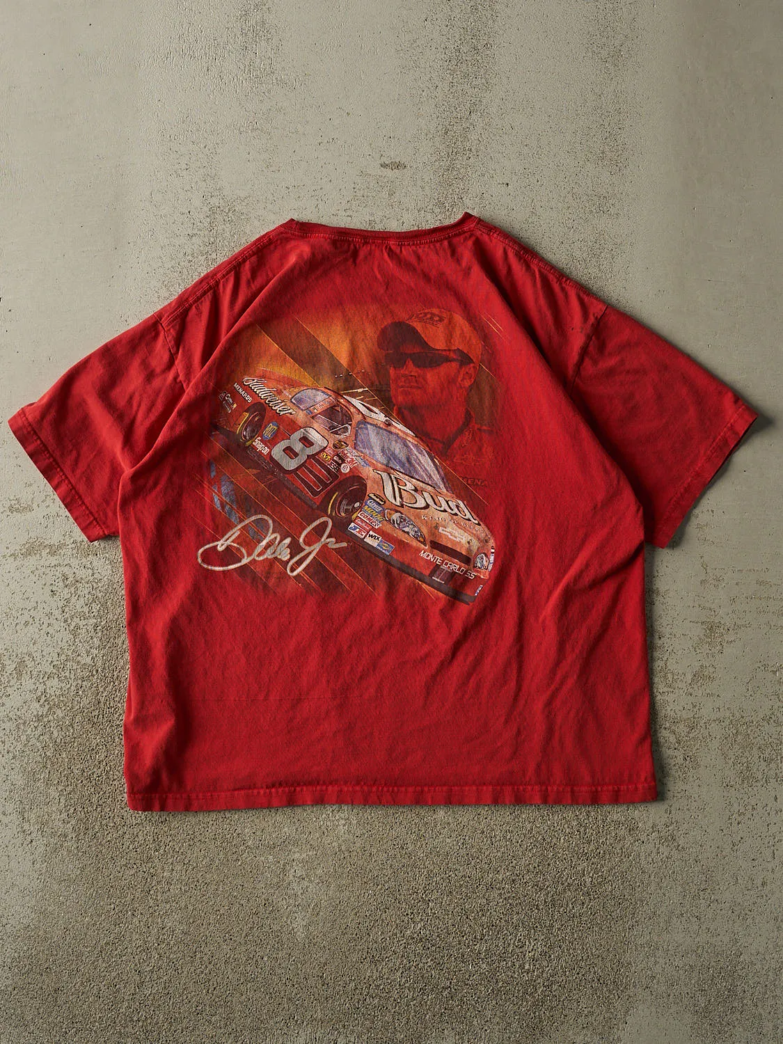Vintage Y2K Red Dale Earnhardt Jr Nascar Tee (L/XL) sold by Rebalance Vintage product image thumbnail 2