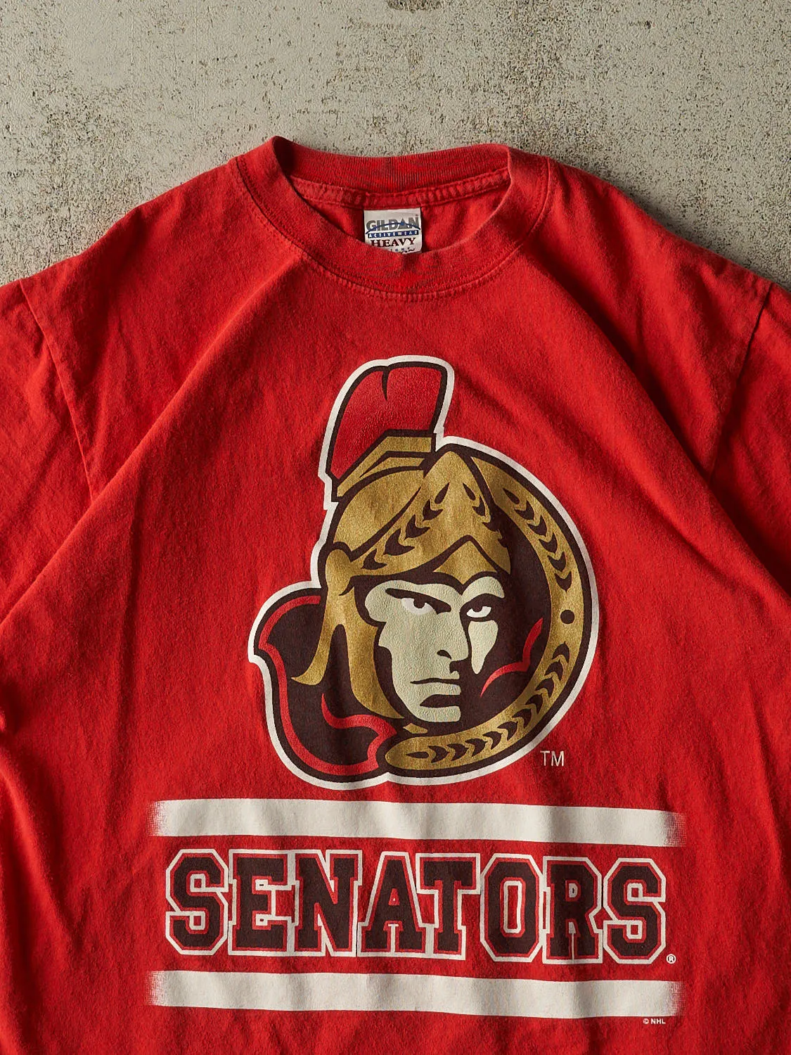 Vintage Y2K Red Ottawa Senators Tee (S/M) sold by Rebalance Vintage product image thumbnail 2