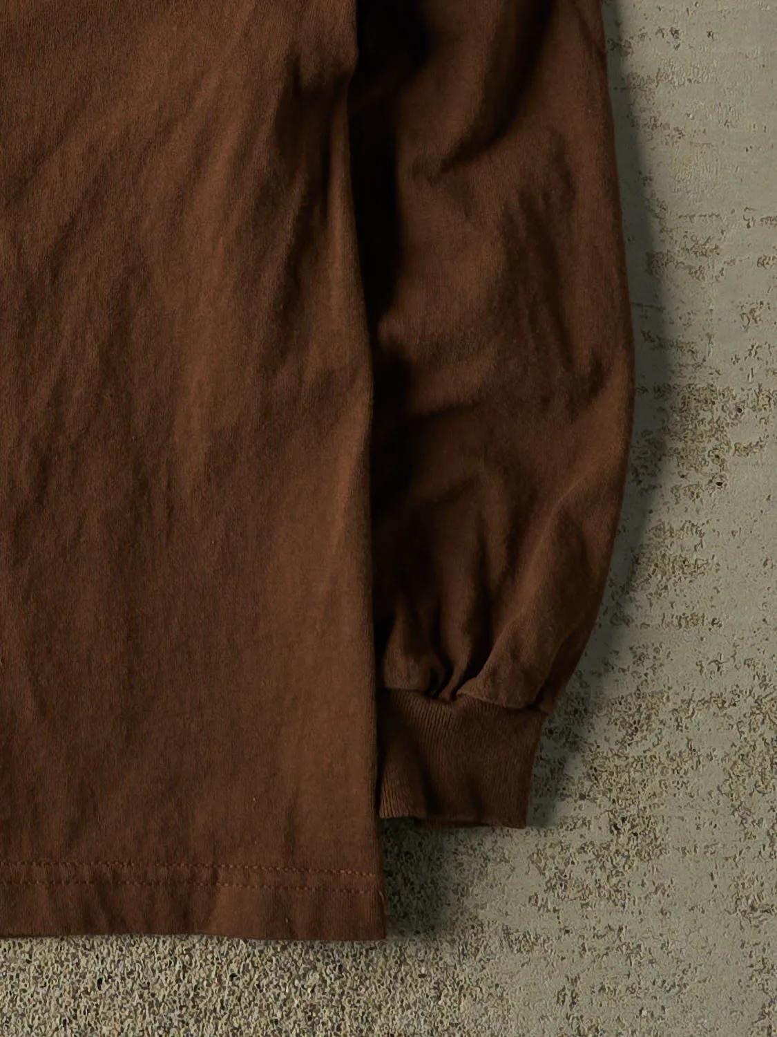 Vintage Y2K Brown Blank Long Sleeve (L/XL) sold by Rebalance Vintage product image thumbnail 4