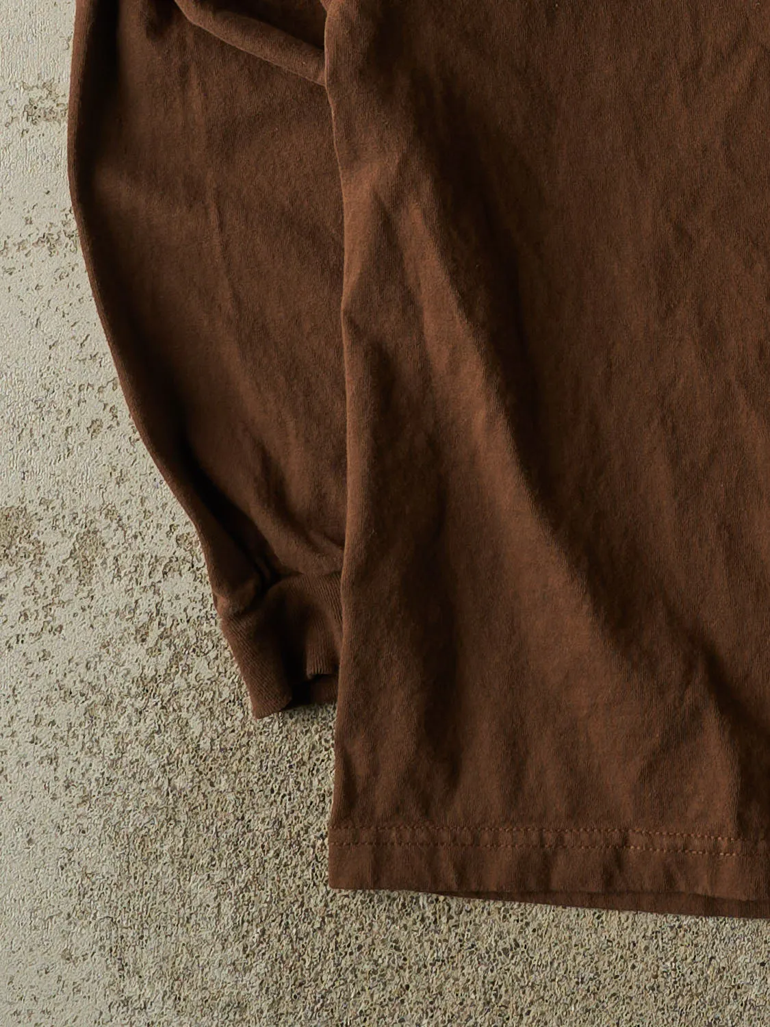 Vintage Y2K Brown Blank Long Sleeve (XL/XXL) sold by Rebalance Vintage product image thumbnail 3