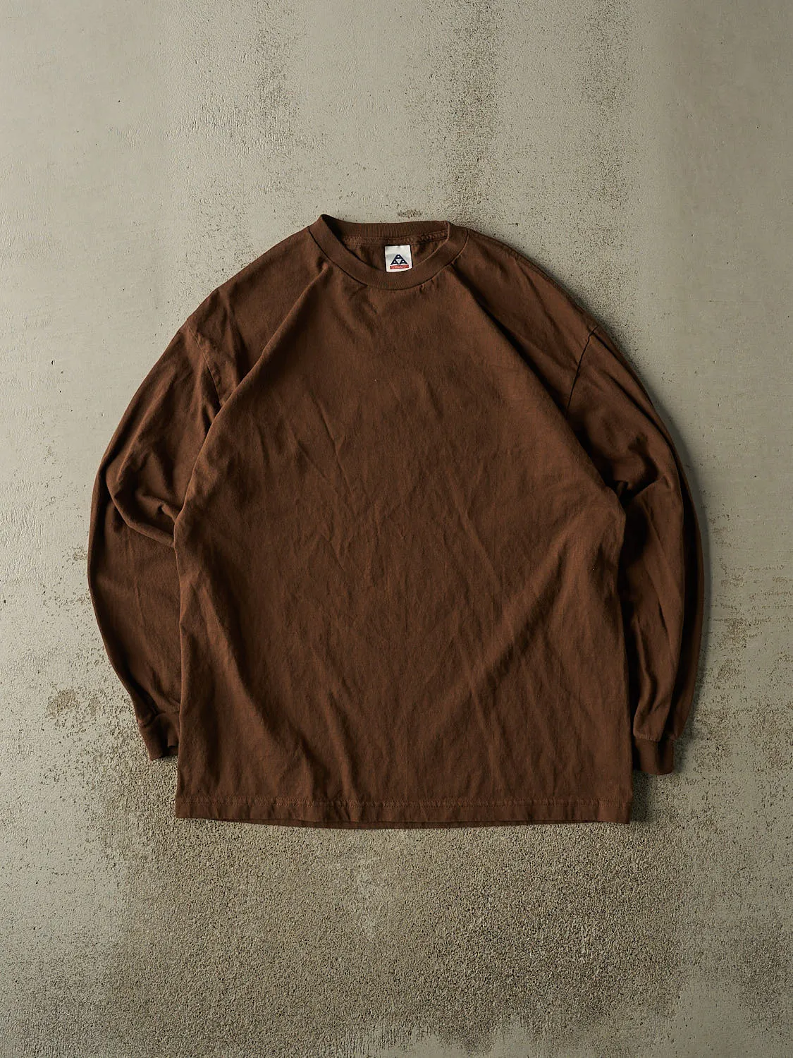 Vintage Y2K Brown Blank Long Sleeve (XL/XXL) sold by Rebalance Vintage