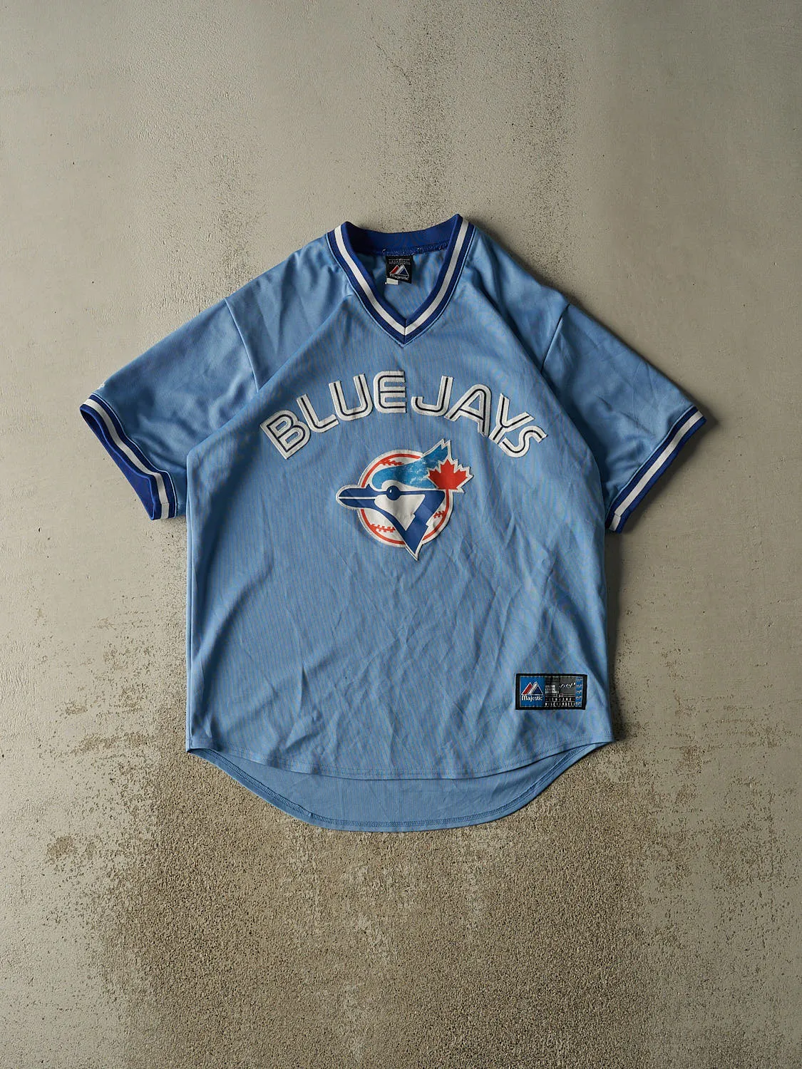 Vintage Y2K Blue Toronto Blue Jays Baseball Jersey (XXL) sold by Rebalance Vintage