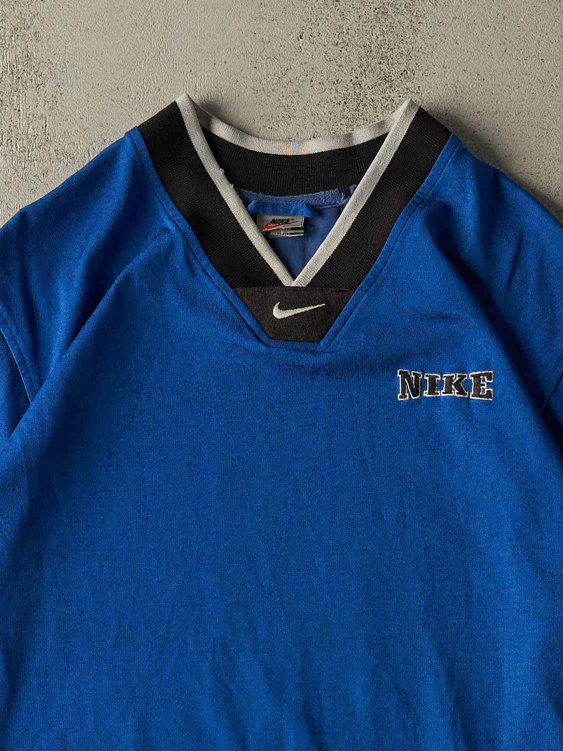 Vintage 90s Blue Nike Soccer Jersey (XL/XXL) sold by Rebalance Vintage product image thumbnail 2