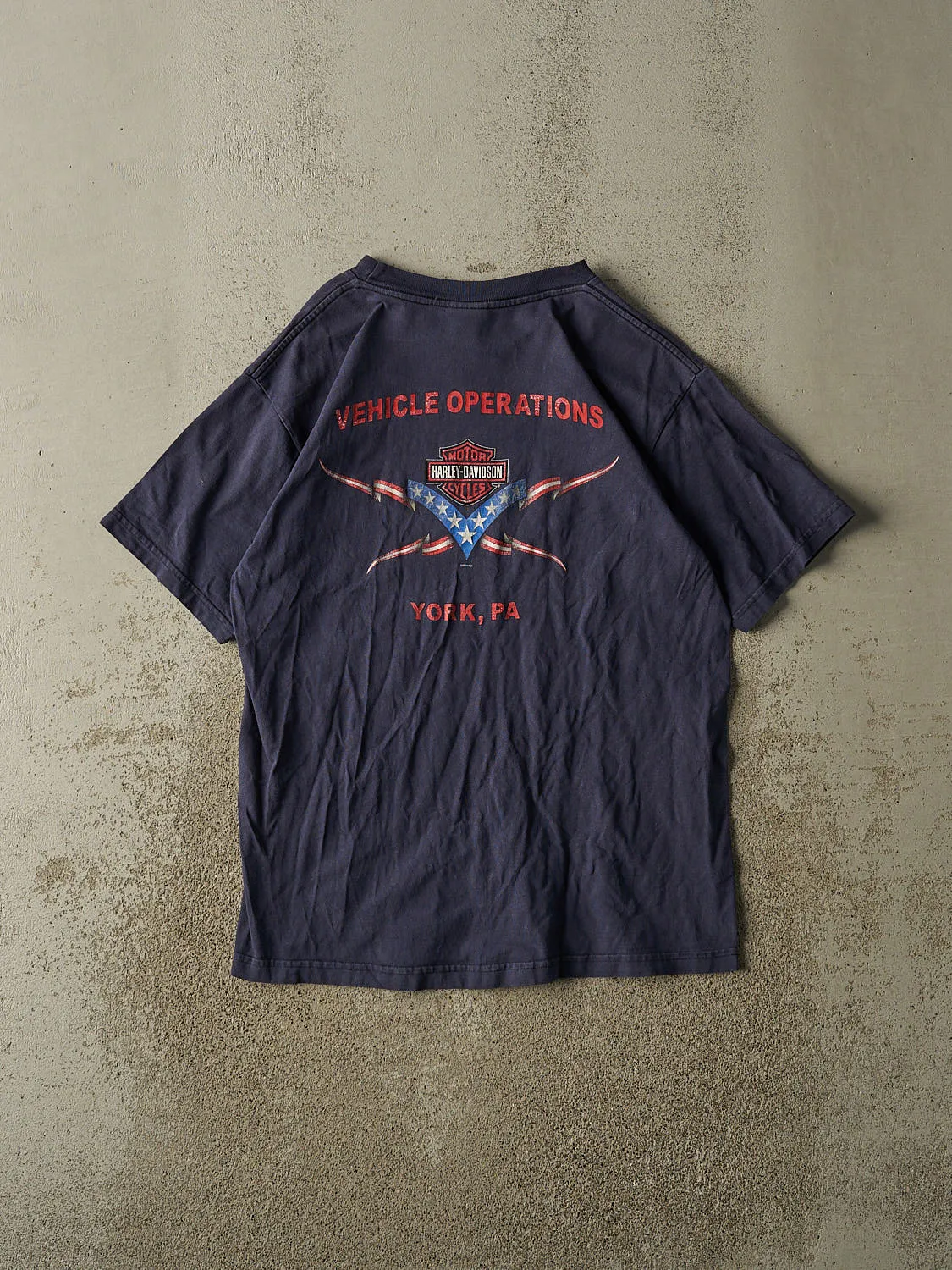 Vintage 04' Navy Blue Harley Davidson York PA Tee (M/L) sold by Rebalance Vintage product image thumbnail 2