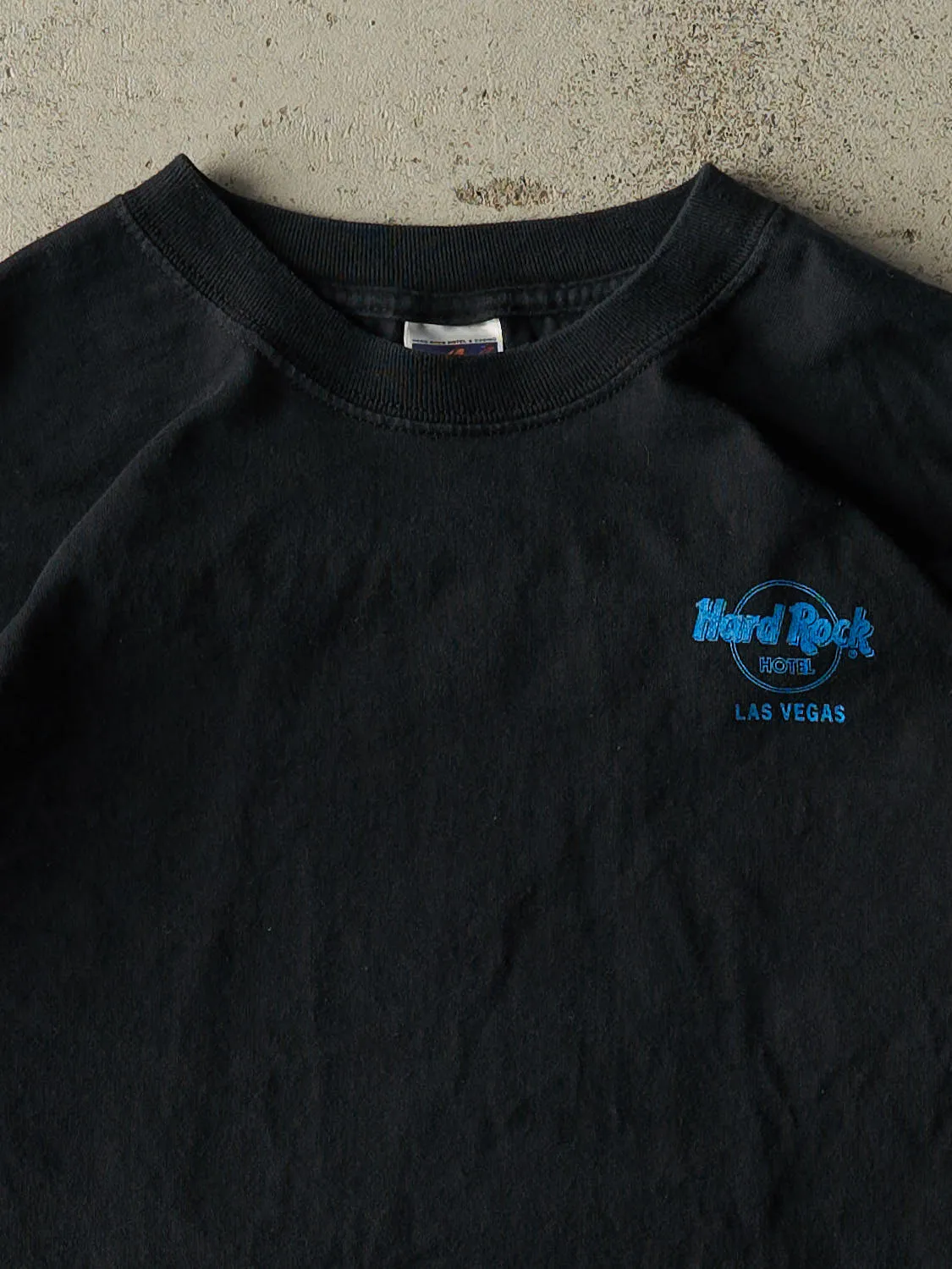 Vintage 90s Black Hard Rock Hotel Las Vegas Flames Long Sleeve (L/XL) sold by Rebalance Vintage product image thumbnail 3