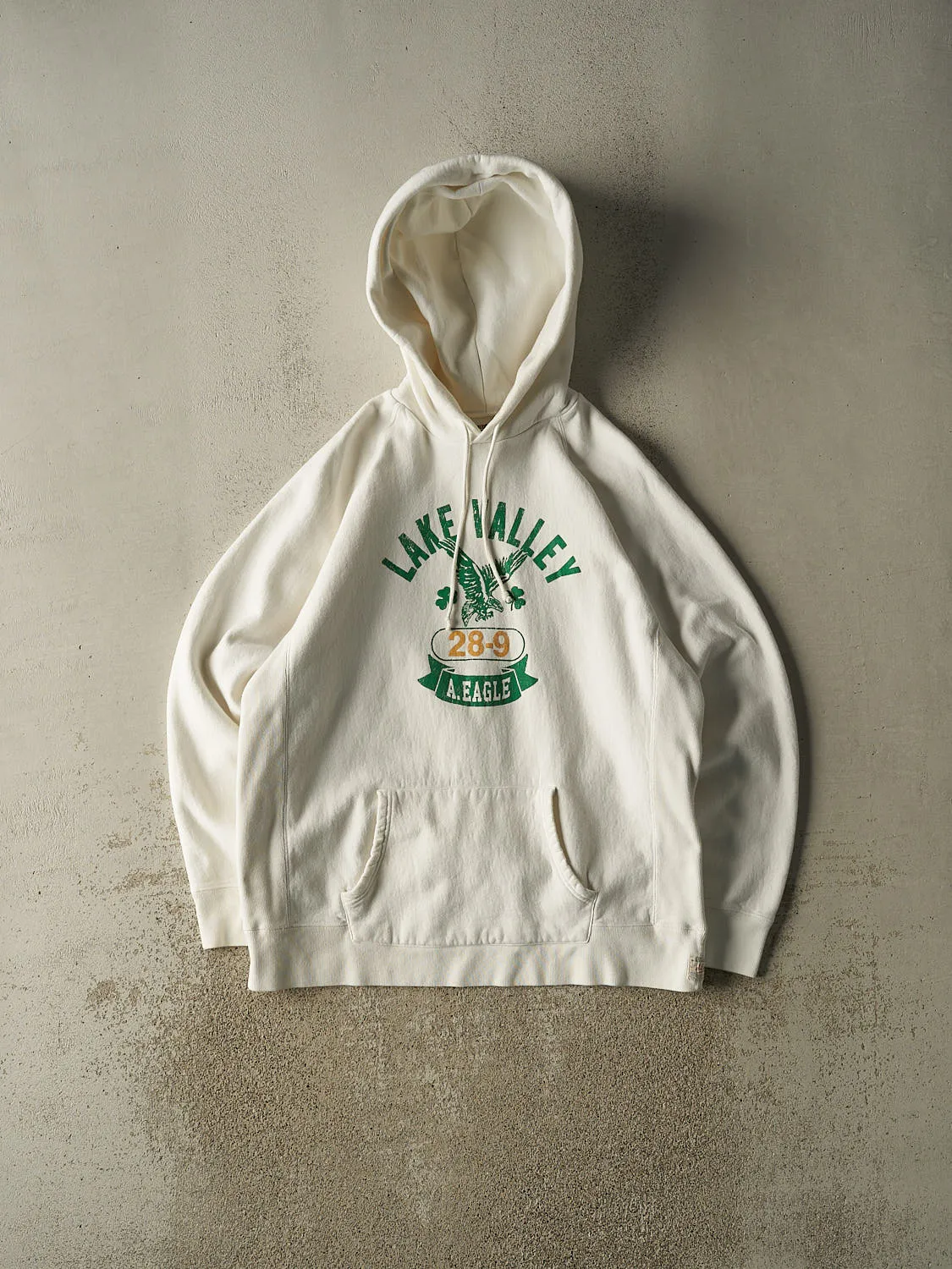Vintage Y2K White American Eagle Lake Valley Hoodie (XL) sold by Rebalance Vintage