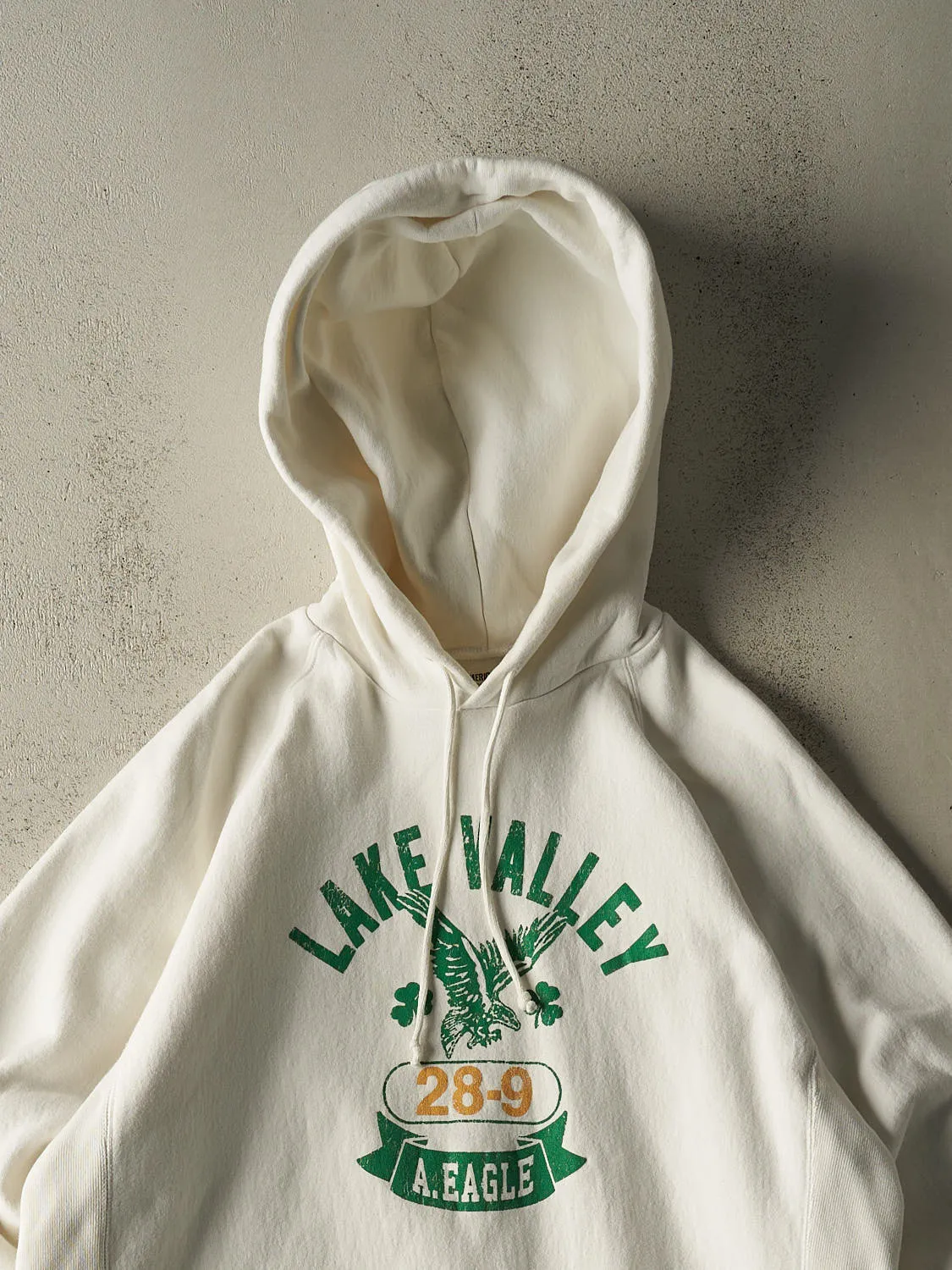 Vintage Y2K White American Eagle Lake Valley Hoodie (XL) sold by Rebalance Vintage product image thumbnail 2