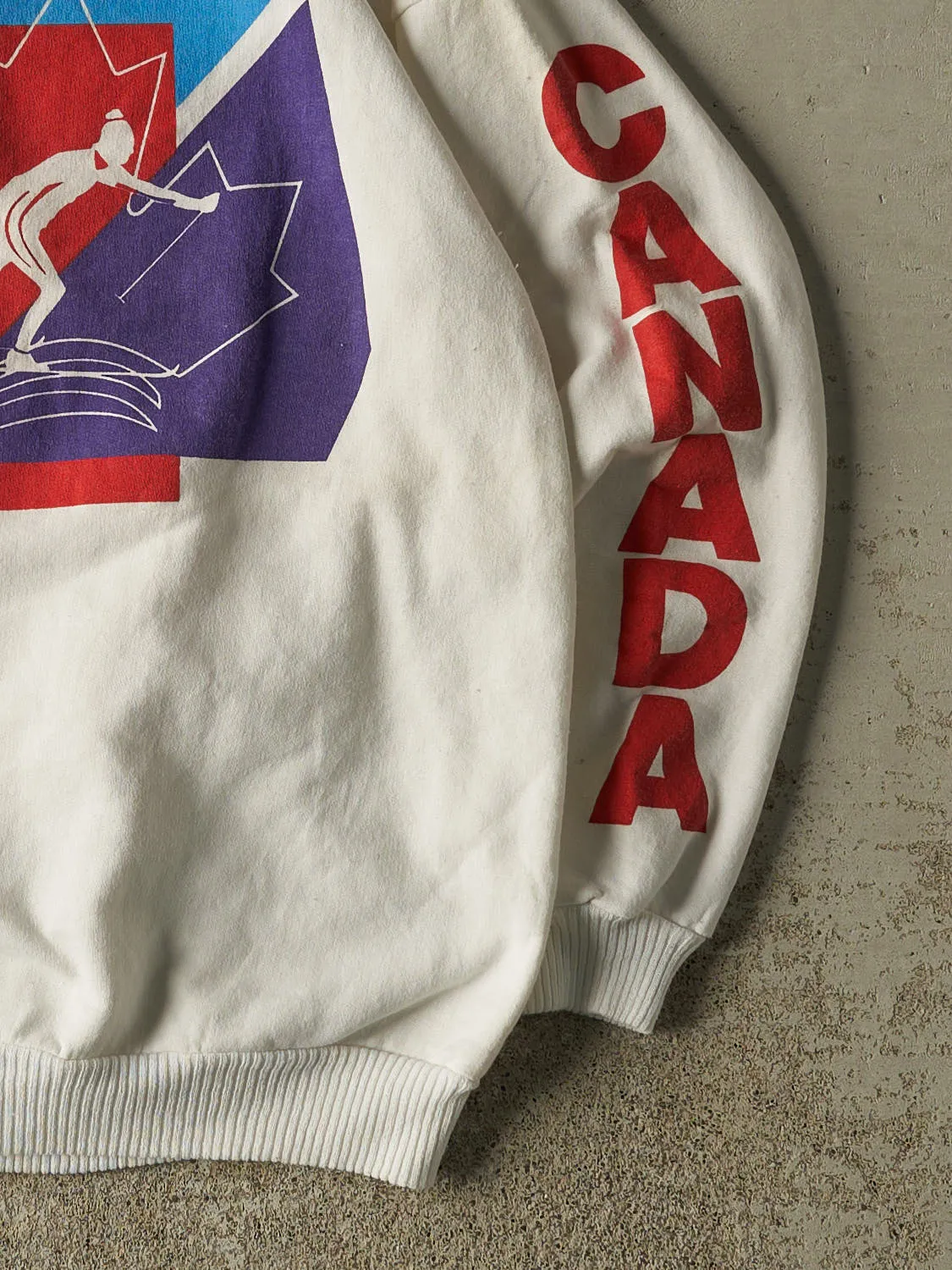 Vintage 80s White Canada Skiing Crewneck (M/L) sold by Rebalance Vintage product image thumbnail 3