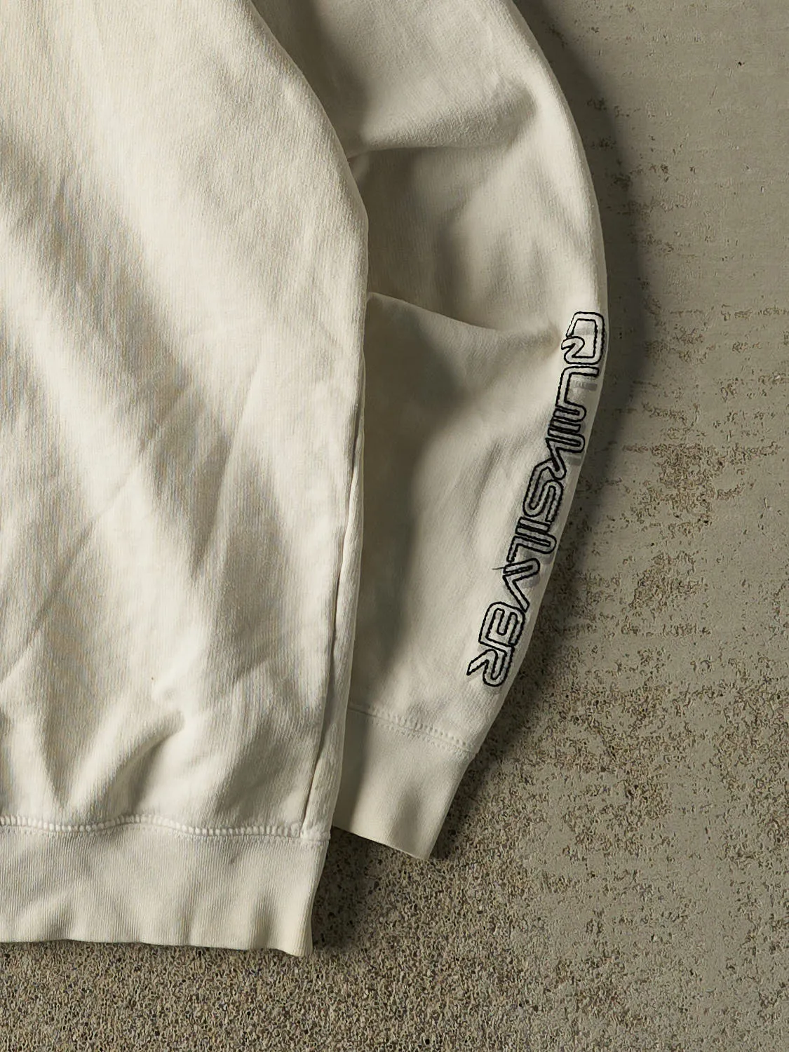 Vintage Y2K Beige Quiksilver Hoodie (M/L) sold by Rebalance Vintage product image thumbnail 4