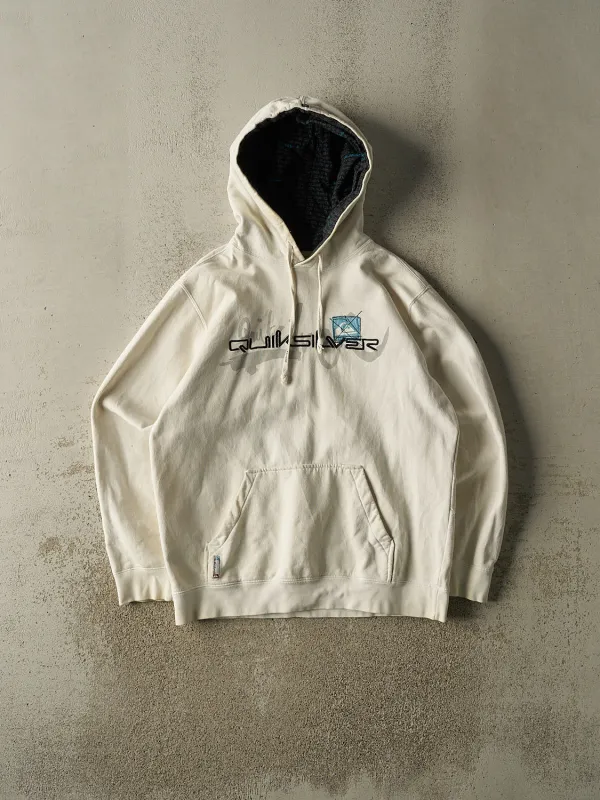 Vintage Y2K Beige Quiksilver Hoodie (M/L) made by Rebalance Vintage