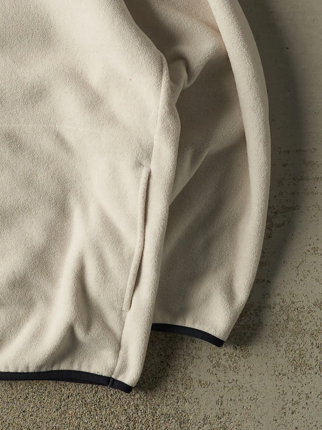 Vintage 90s Beige Nautica Quarter Zip Fleece (XXL) sold by Rebalance Vintage product image thumbnail 4