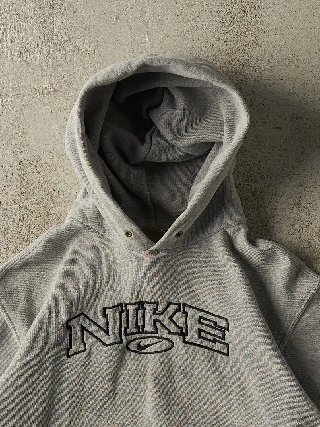 Vintage Y2K Grey Nike Embroidered Hoodie (XS) sold by Rebalance Vintage product image thumbnail 3