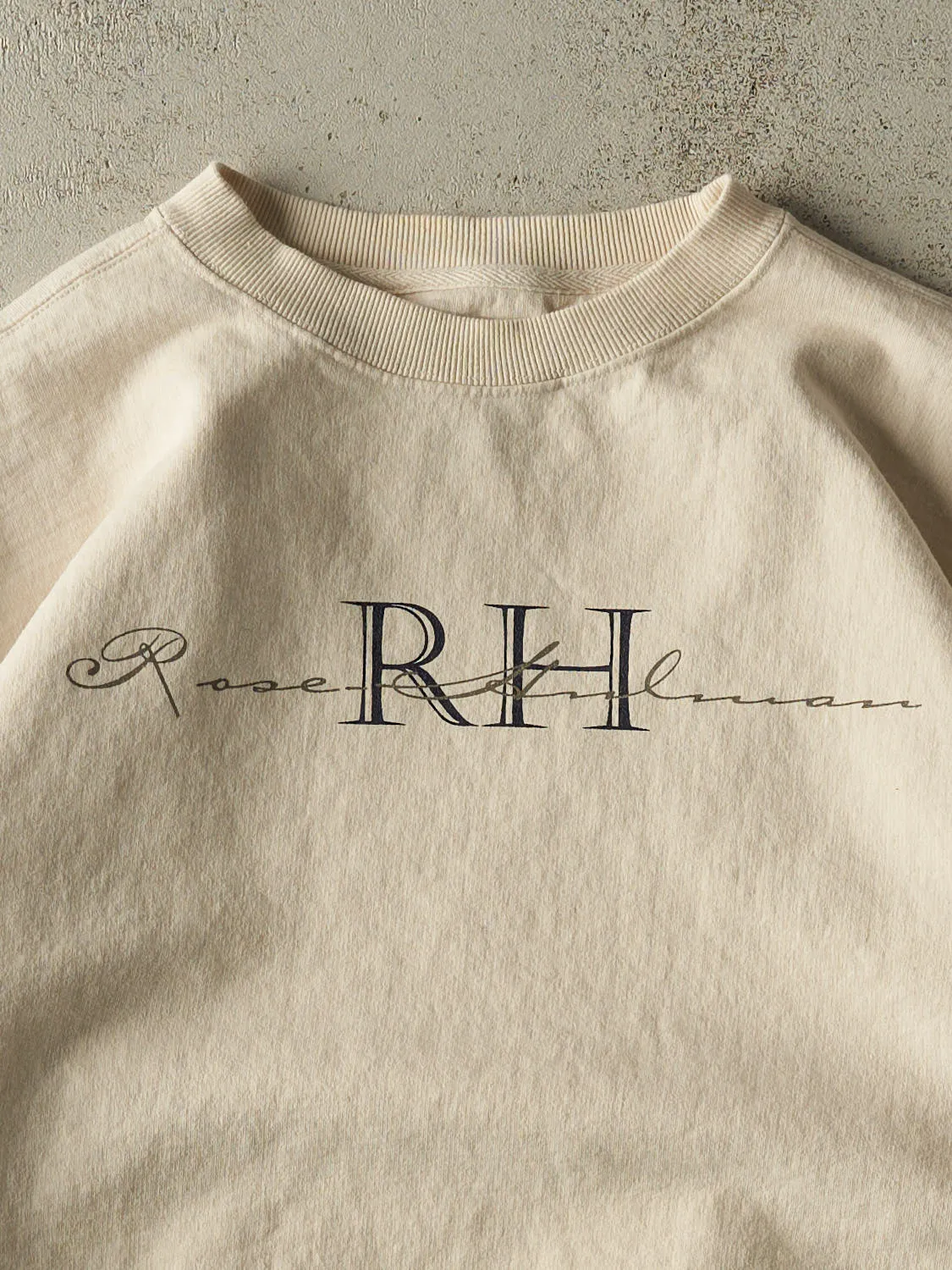 Vintage 90s Beige Rose Hulman Crewneck (XXL) sold by Rebalance Vintage product image thumbnail 2