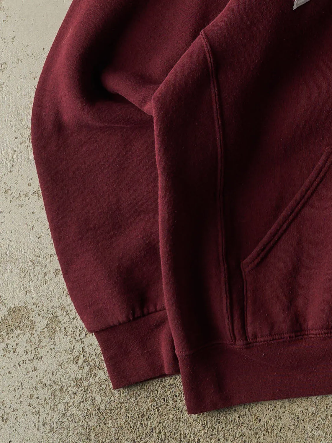 Vintage Y2K Burgundy Russell Athletic Harvard University Hoodie (M) sold by Rebalance Vintage product image thumbnail 3