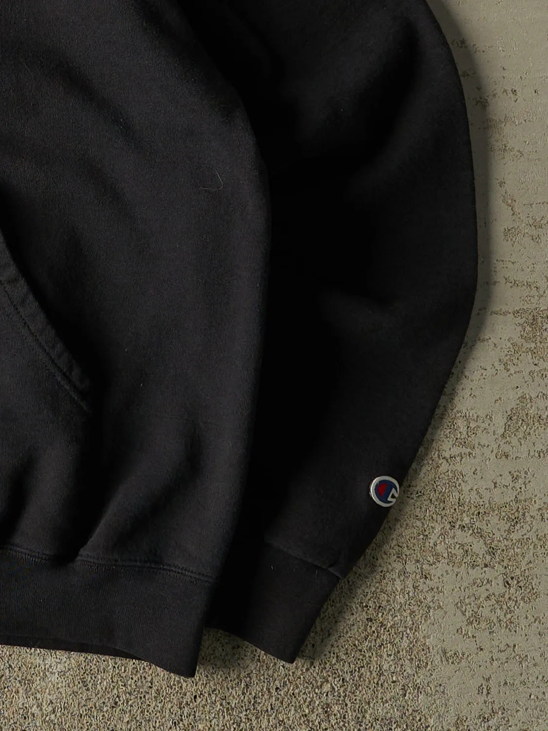 Vintage 90s Black Champion Iowa Hawkeyes Hoodie (S/M) sold by Rebalance Vintage product image thumbnail 4