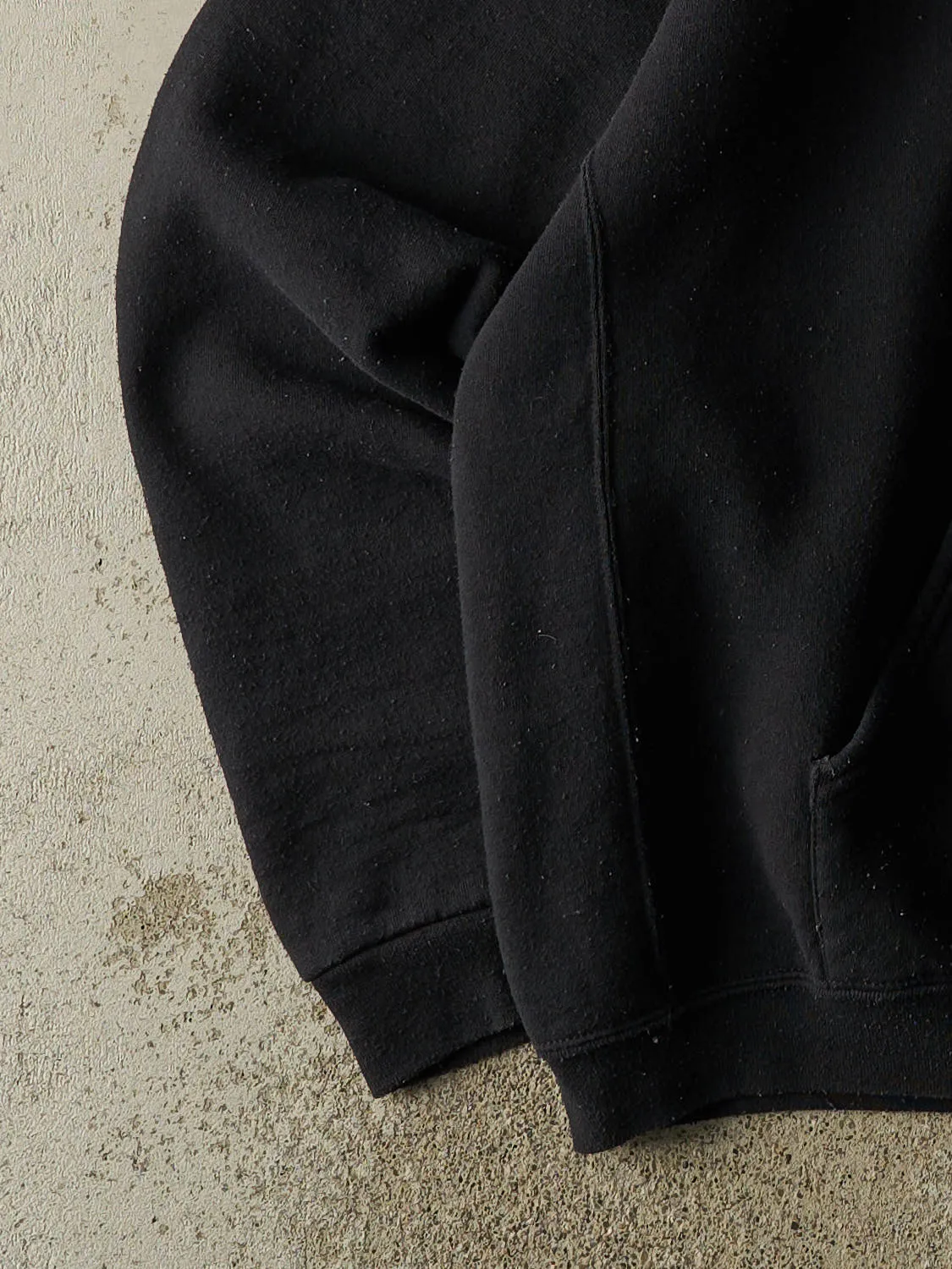 Vintage Y2K Black Russell Athletic Blank Hoodie (XXL) sold by Rebalance Vintage product image thumbnail 3