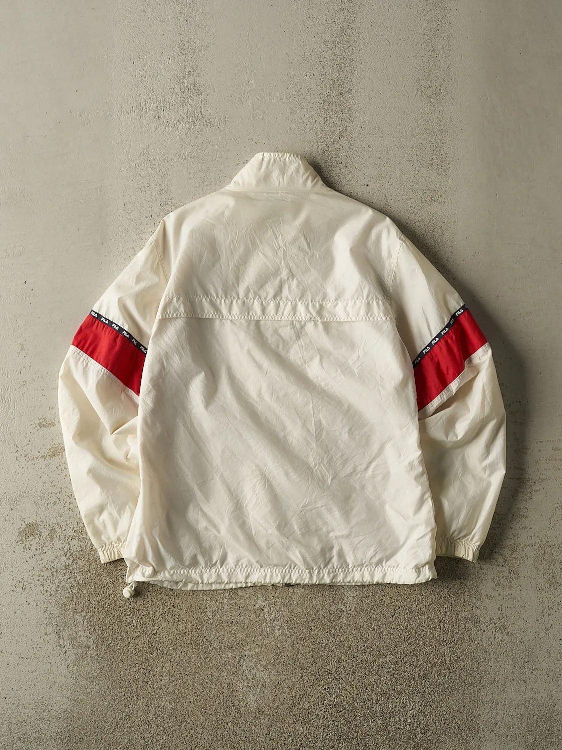 Vintage Y2K White Fila Windbreaker Jacket (S/M) sold by Rebalance Vintage product image thumbnail 2