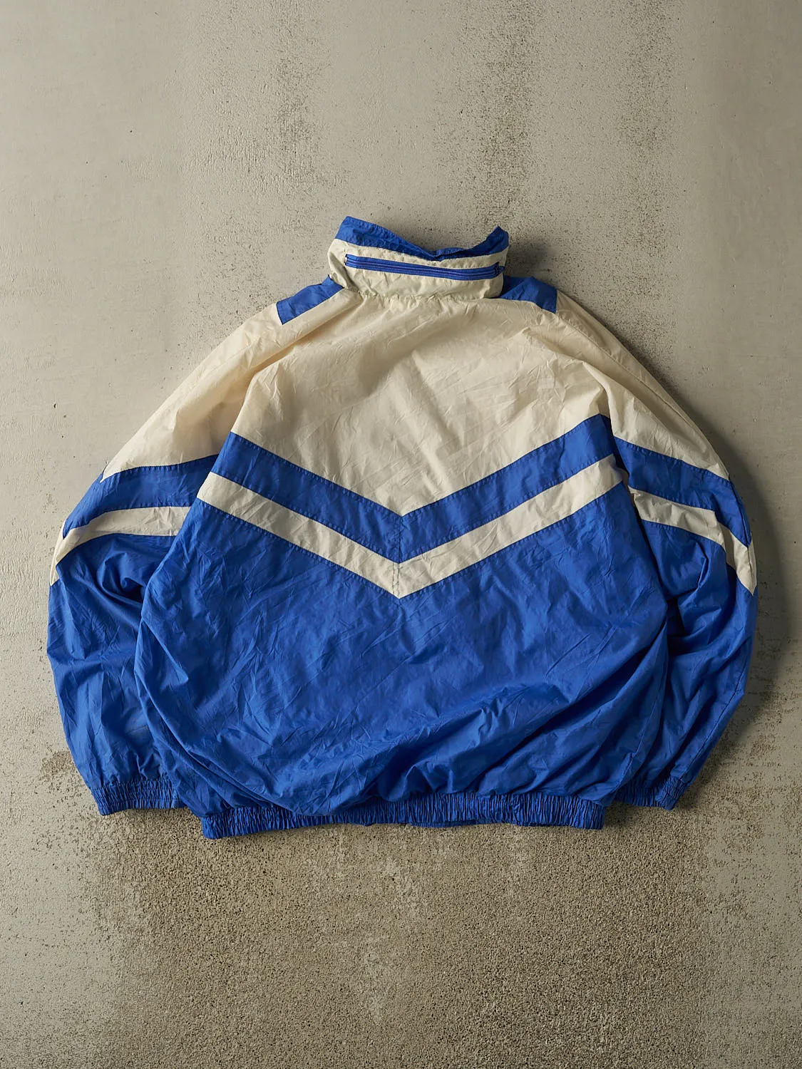 Vintage 90s Blue & White Diadora Embroidered Windbreaker Jacket (L/XL) sold by Rebalance Vintage product image thumbnail 2
