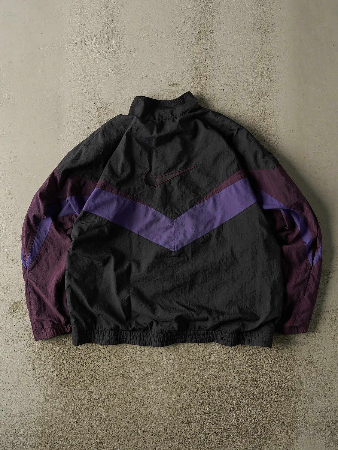 Vintage 90s Black & Purple Nike Embroidered Windbreaker Jacket (M/L) sold by Rebalance Vintage product image thumbnail 2