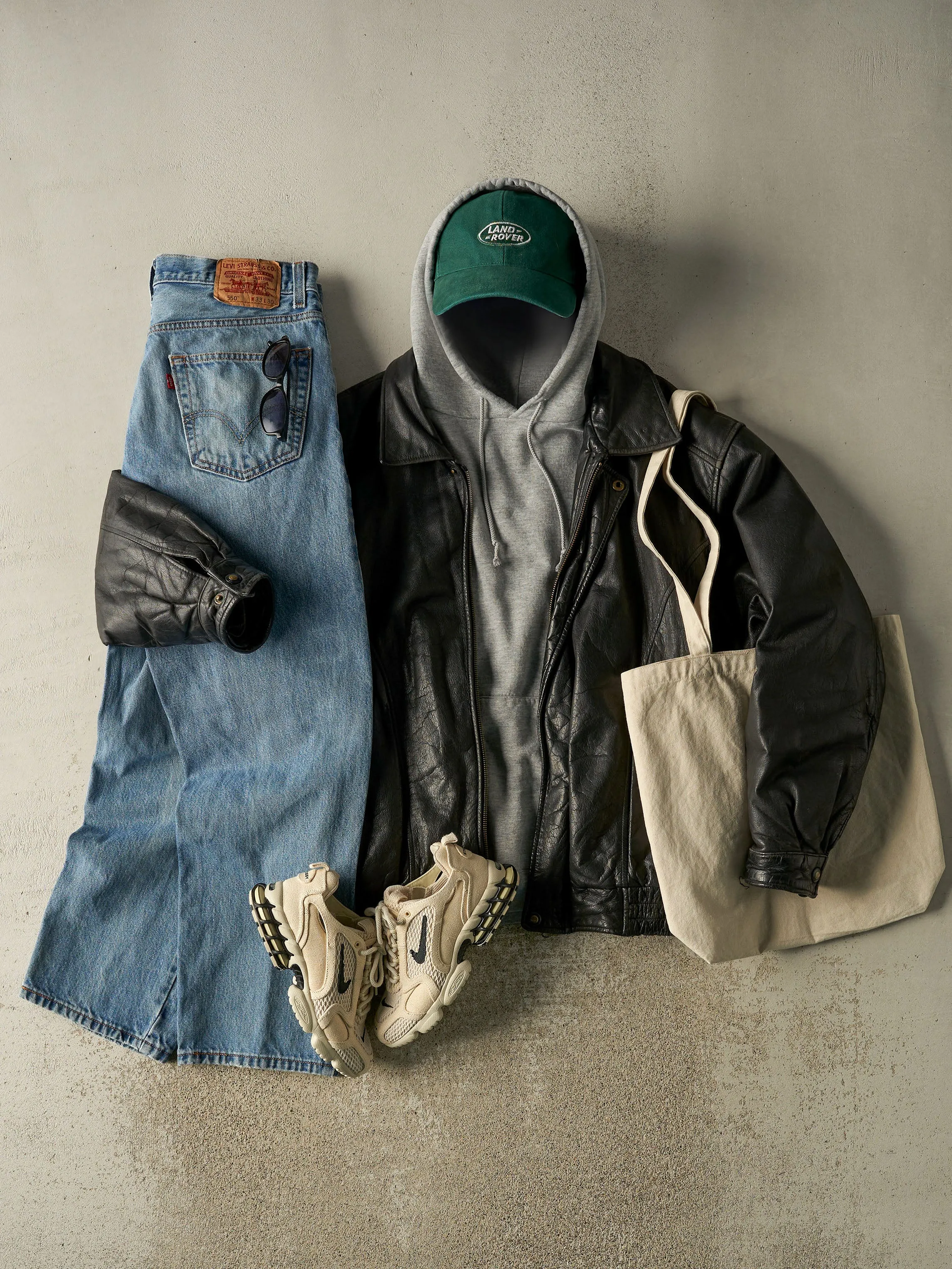 Vintage 90s Black Leather Bomber Jacket (XL/XXL) sold by Rebalance Vintage product image thumbnail 2