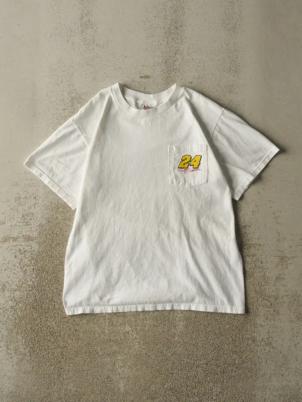 Vintage 03' White Jeff Gordon Nascar Pocket Tee (M) sold by Rebalance Vintage