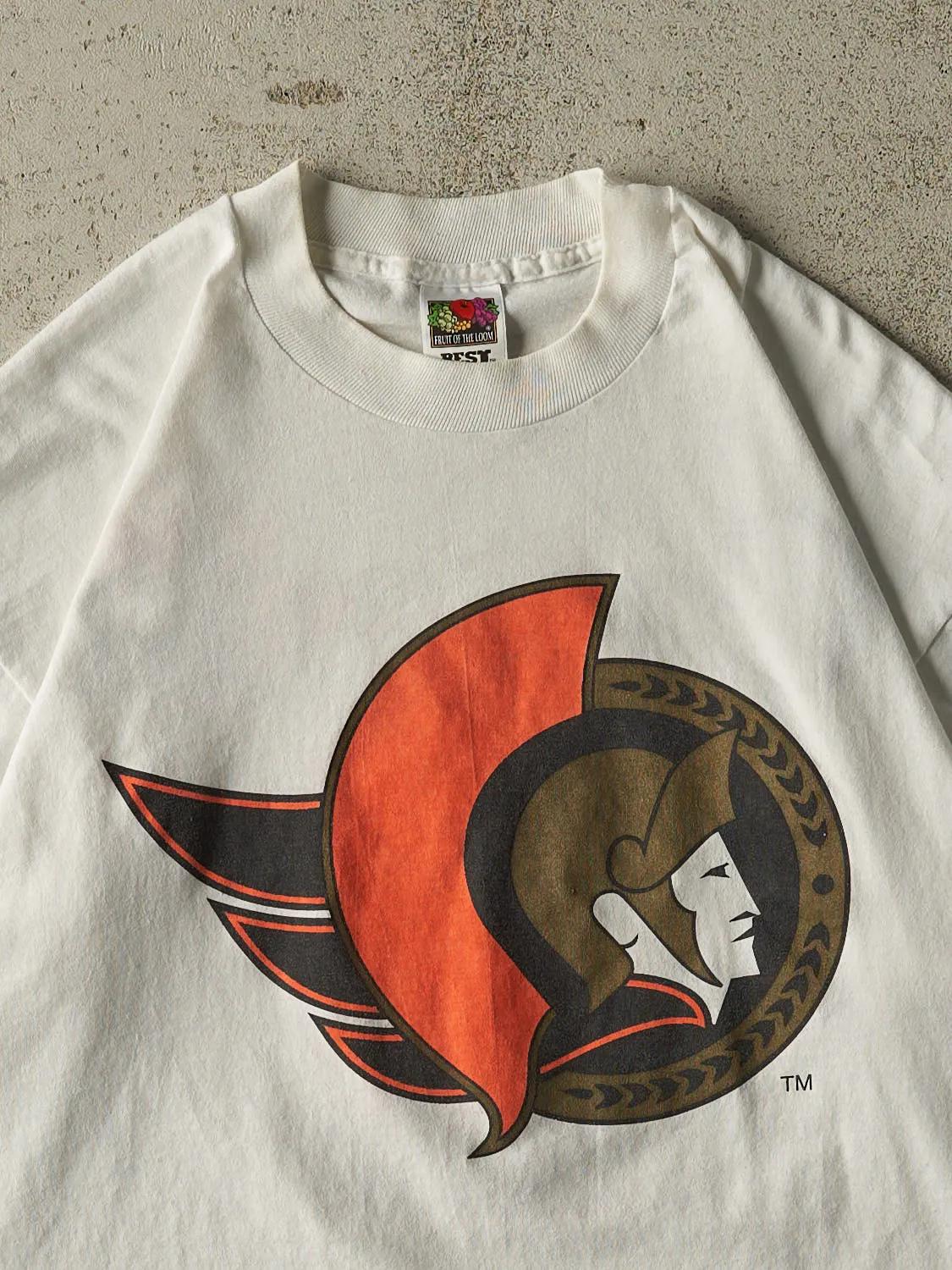 Vintage 90s White Ottawa Senators Tee (L) sold by Rebalance Vintage product image thumbnail 3