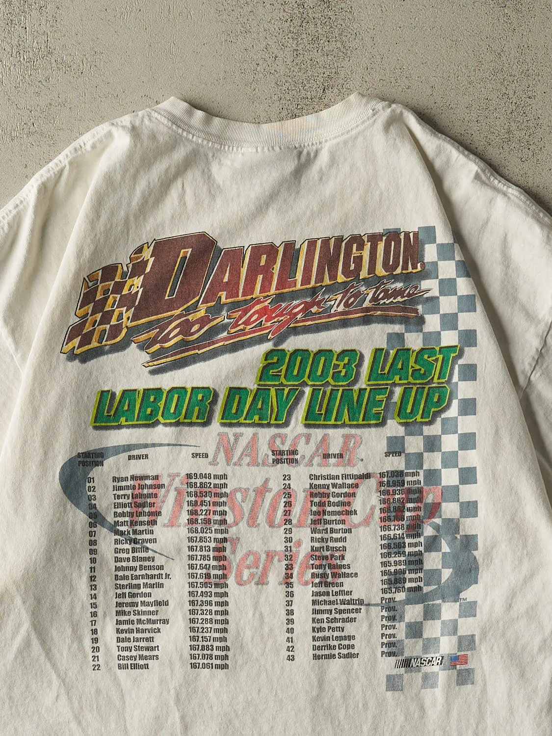 Vintage 03' White Mountain Dew Nascar Tee (XL) sold by Rebalance Vintage product image thumbnail 4