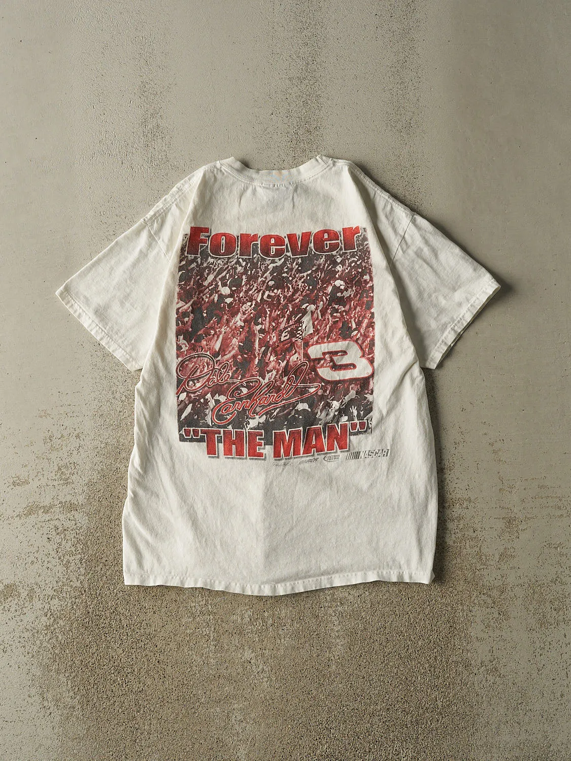 Vintage Y2K White Dale Earnhardt Forever the Man Tee (M/L) sold by Rebalance Vintage product image thumbnail 2