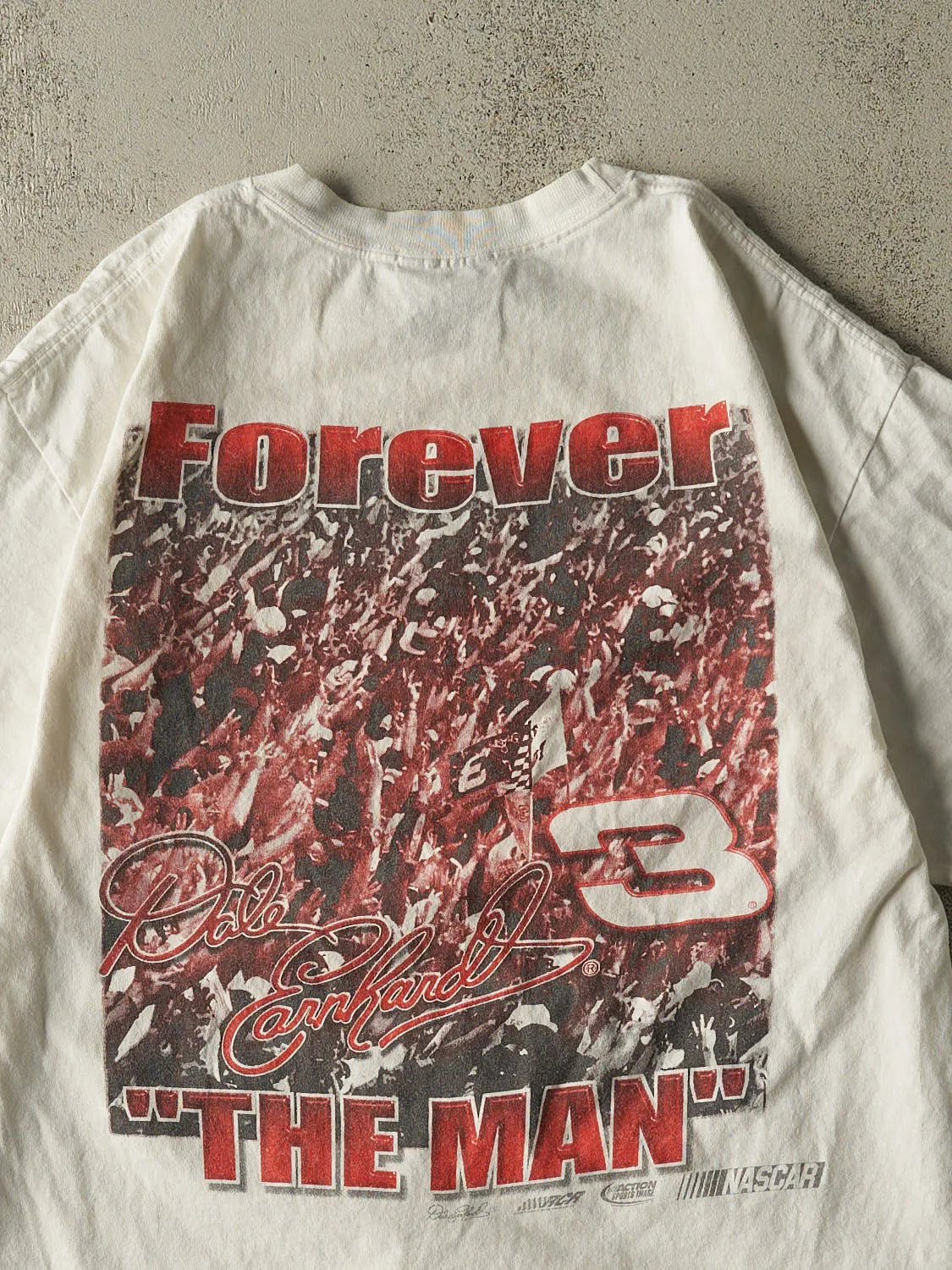 Vintage Y2K White Dale Earnhardt Forever the Man Tee (M/L) sold by Rebalance Vintage product image thumbnail 4