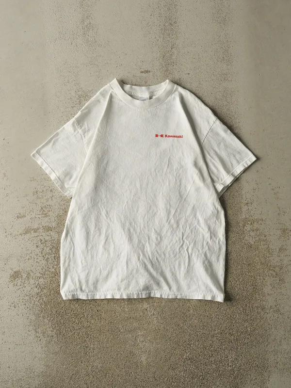 Vintage Y2K White Kawaski Tee (M/L) sold by Rebalance Vintage
