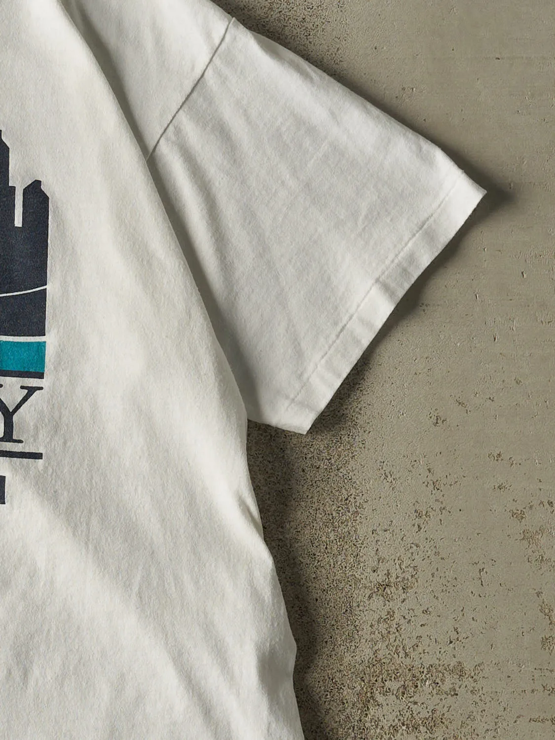 Vintage 90s White Calgary Single Stitch Tee (M) sold by Rebalance Vintage product image thumbnail 4