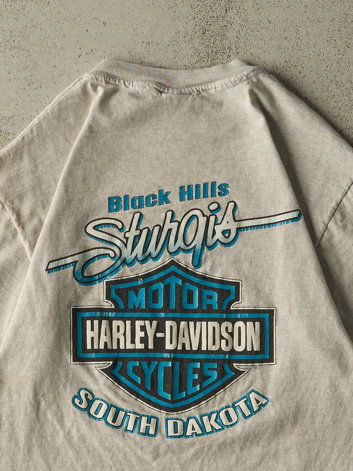 Vintage 95' Heather Grey Harley Davidson 55th Annual Sturgis Rally Single Sittch Tee (M) sold by Rebalance Vintage product image thumbnail 4
