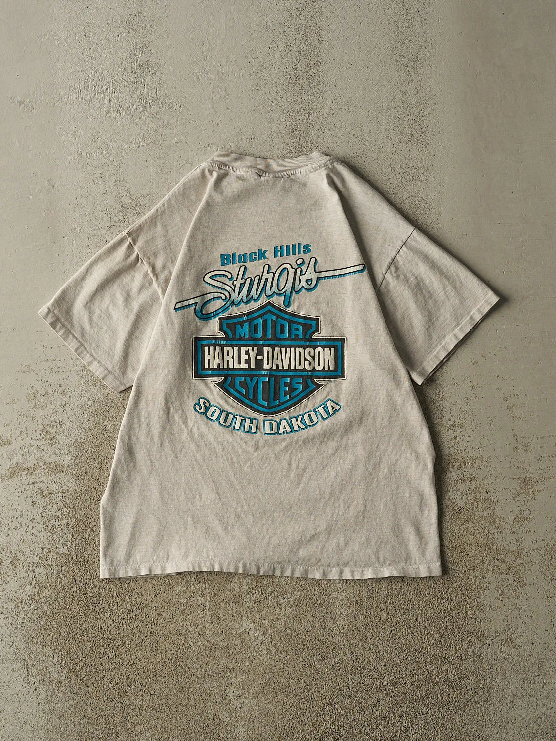 Vintage 95' Heather Grey Harley Davidson 55th Annual Sturgis Rally Single Sittch Tee (M) sold by Rebalance Vintage product image thumbnail 2