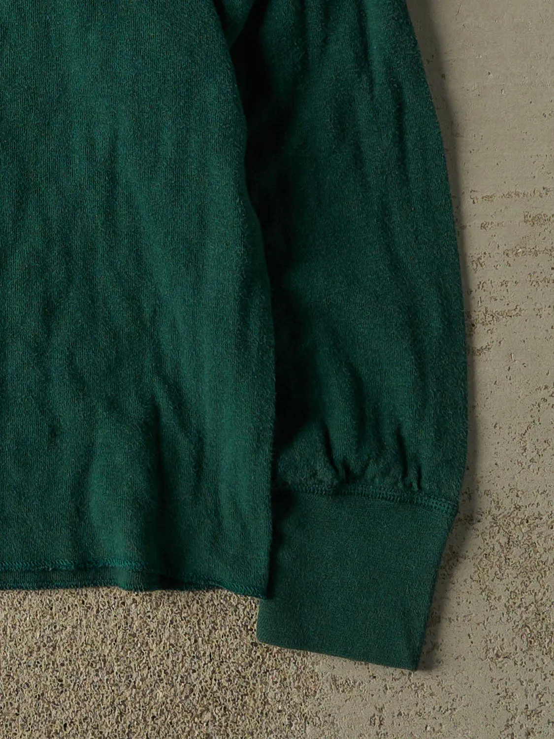 Vintage Y2K Green LL Bean Quarter Button Long Sleeve (L/XL) sold by Rebalance Vintage product image thumbnail 4