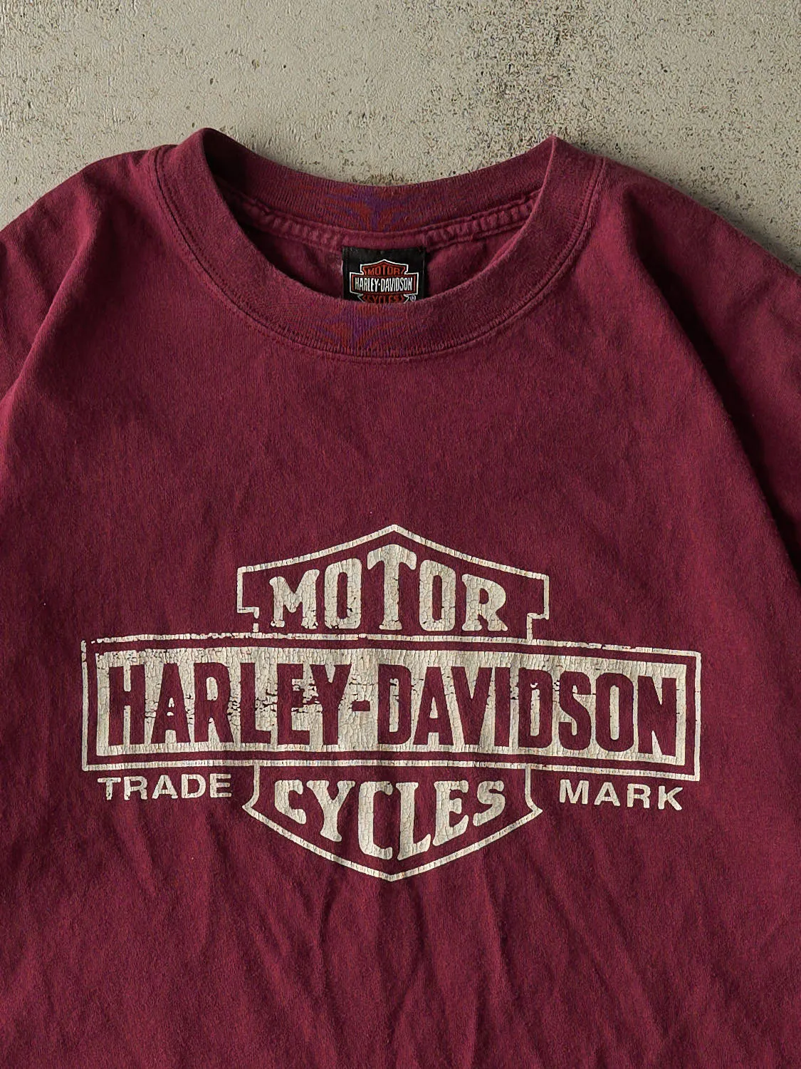 Vintage 90s Burgundy Harley Davidson Reno Nevada Tee (XL) sold by Rebalance Vintage product image thumbnail 3